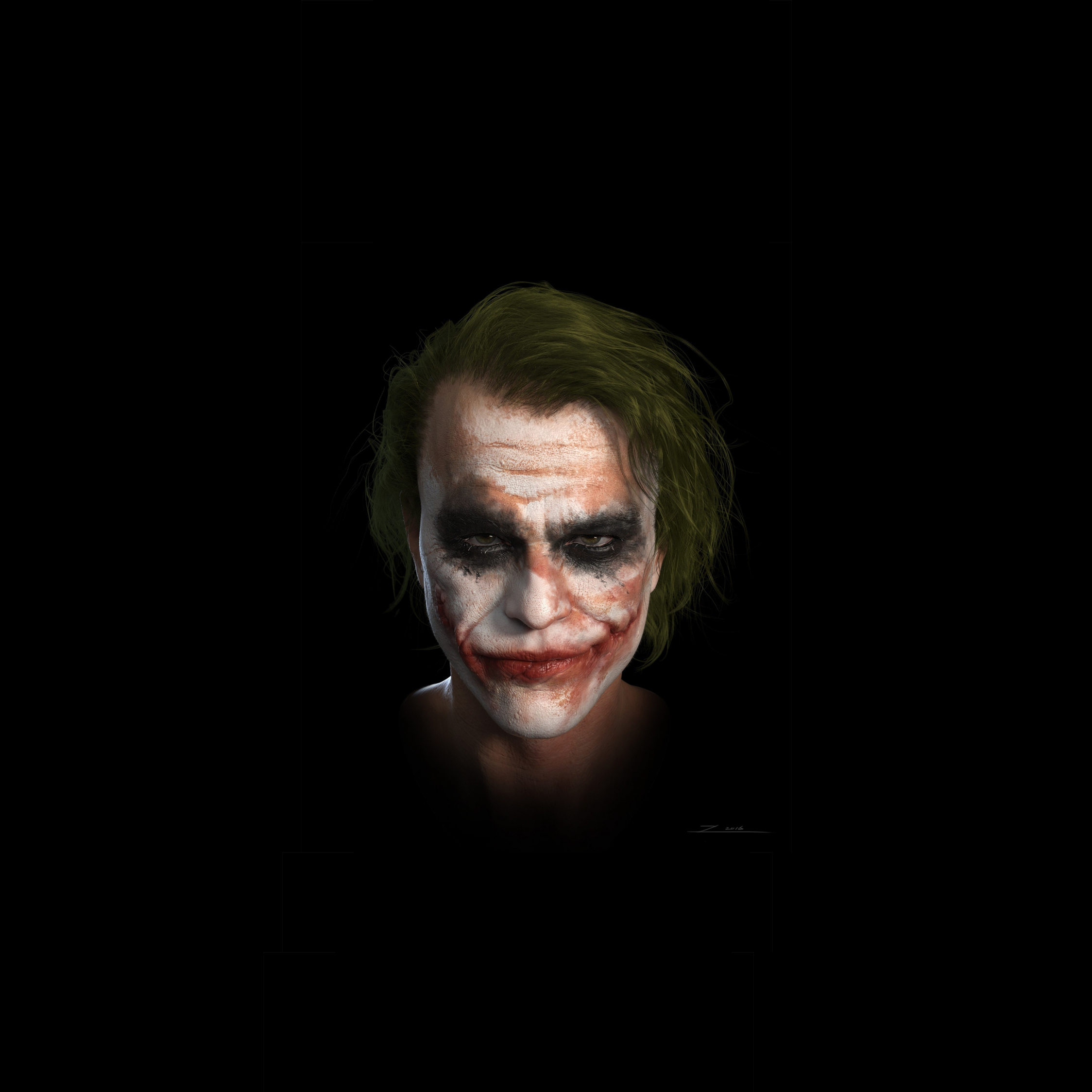 Download wallpaper 2248x2248 joker, heath ledger, dc studio, ipad air ...