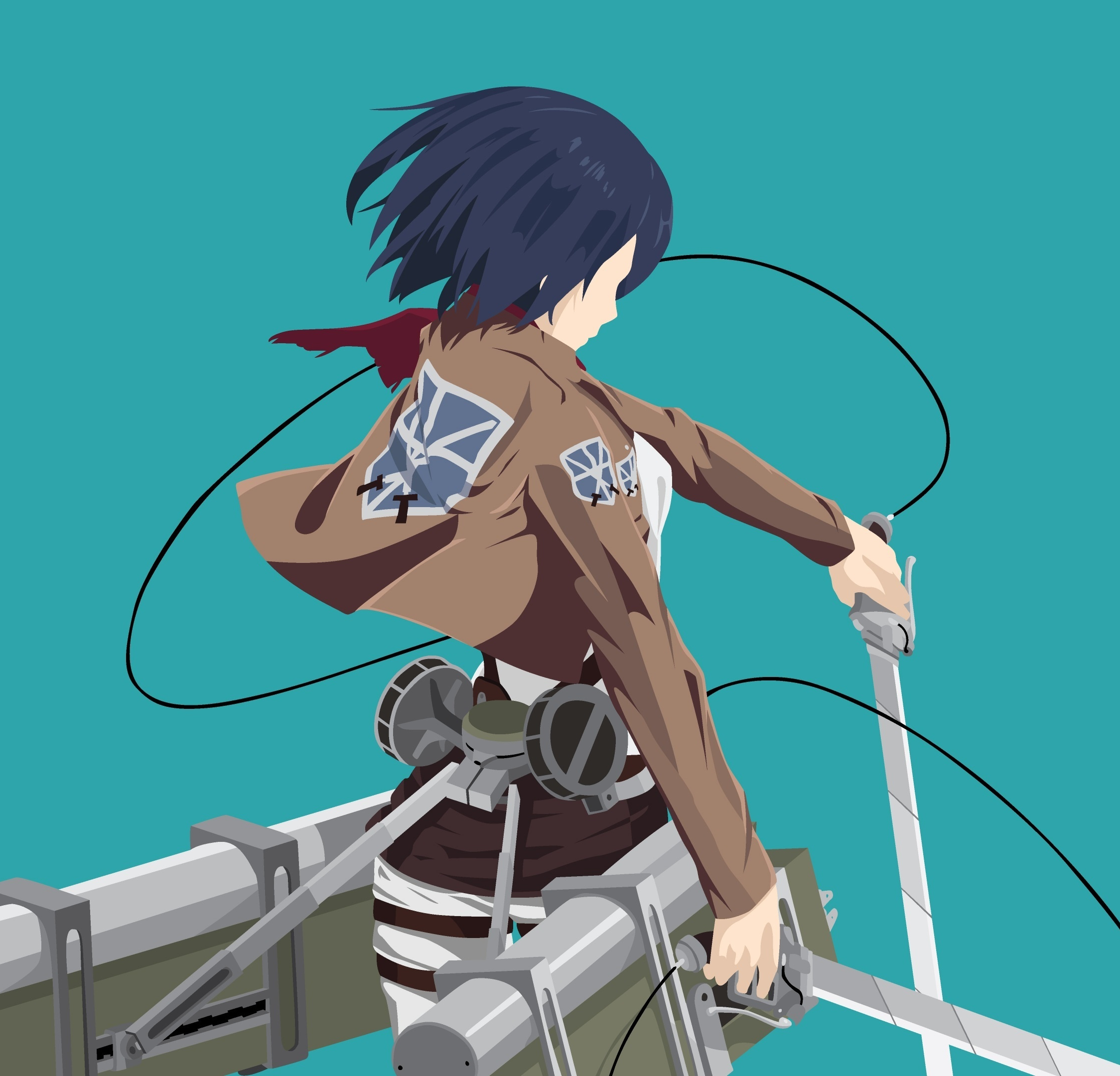 Download 2248x2248 Wallpaper Anime Girl Mikasa Ackerman Minimal Ipad Air Ipad Air 2 Ipad 3 Ipad 4 Ipad Mini 2 Ipad Mini 3 2248x2248 Hd Image Background 4075