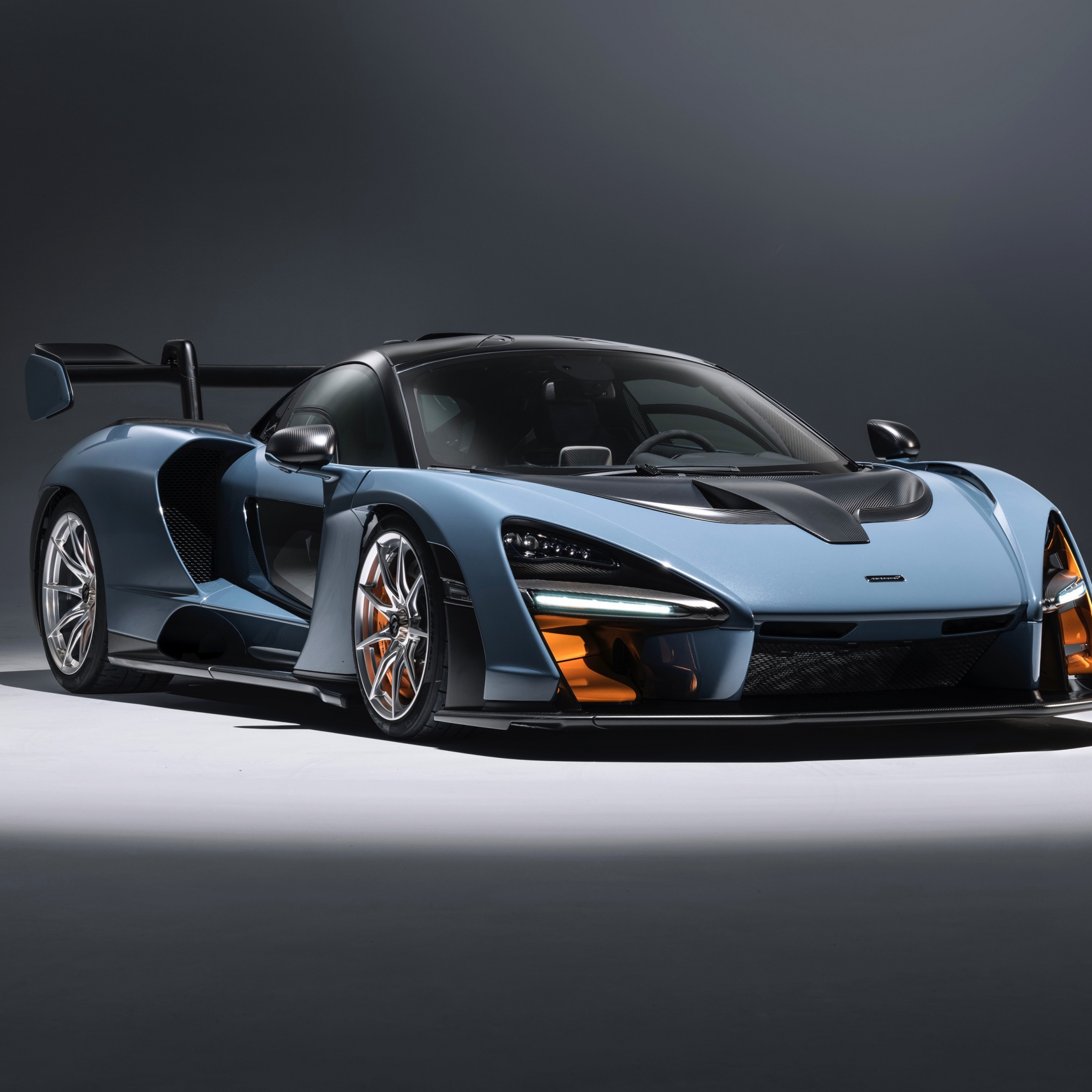 Download wallpaper 2248x2248 sports car, mclaren senna, gray, ipad air ...