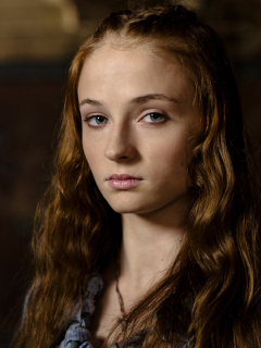 Download wallpaper 240x320 actress, sansa stark, sophie turner, game of ...