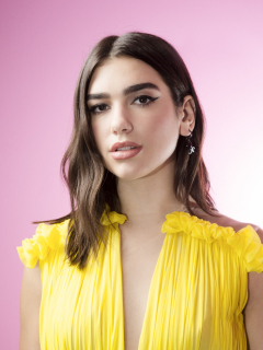 Download dua lipa, brunette, celebrity, pretty, 2018 240x320 wallpaper ...