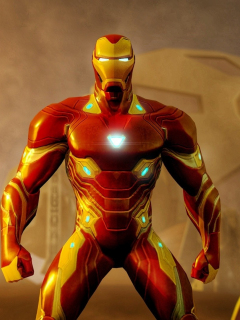 Download wallpaper 240x320 iron man, vibranium suit, avengers: infinity ...