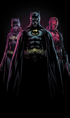 Bat-family, superhero, 240x400 wallpaper