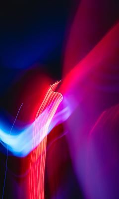 Download wallpaper 240x400 light, threads, neon, colorful, close up ...