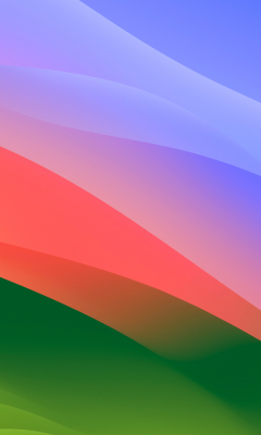 MacOS Sonoma, colorful waves, stock photo, 240x400 wallpaper