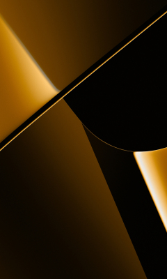 Golden surface, abstract, shapes, 240x400 wallpaper
