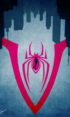 Download wallpaper 240x400 spider-man: into the spider-verse, spider ...