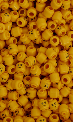 Yellow, Lego, toy, 240x400 wallpaper