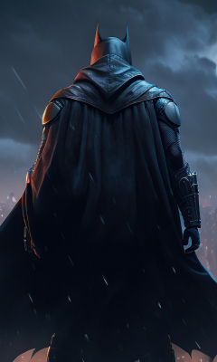 Download Wallpaper 240x400 Batman, Dark And Bold Knight, Art, Old ...