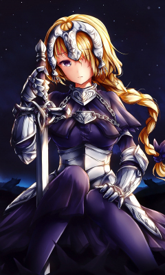 Download 240x400 Wallpaper Art Ruler Jeanne D Arc Fate Grand Order Anime Girl Nokia Asha 311 Samsung Galaxy 580 Omnia Lg Kp500 240x400 Hd Image Background 2624