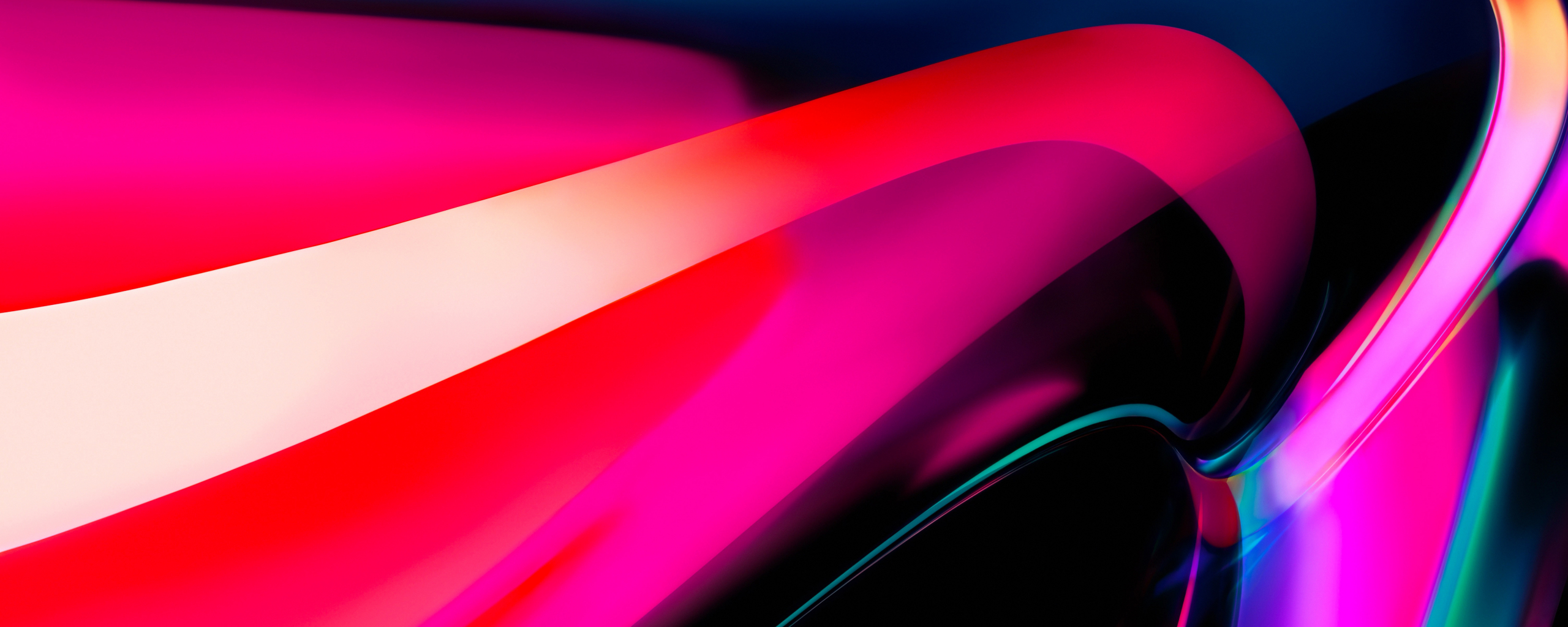 Download wallpaper 2560x1024 light stream, pink big sur, flow, abstract ...