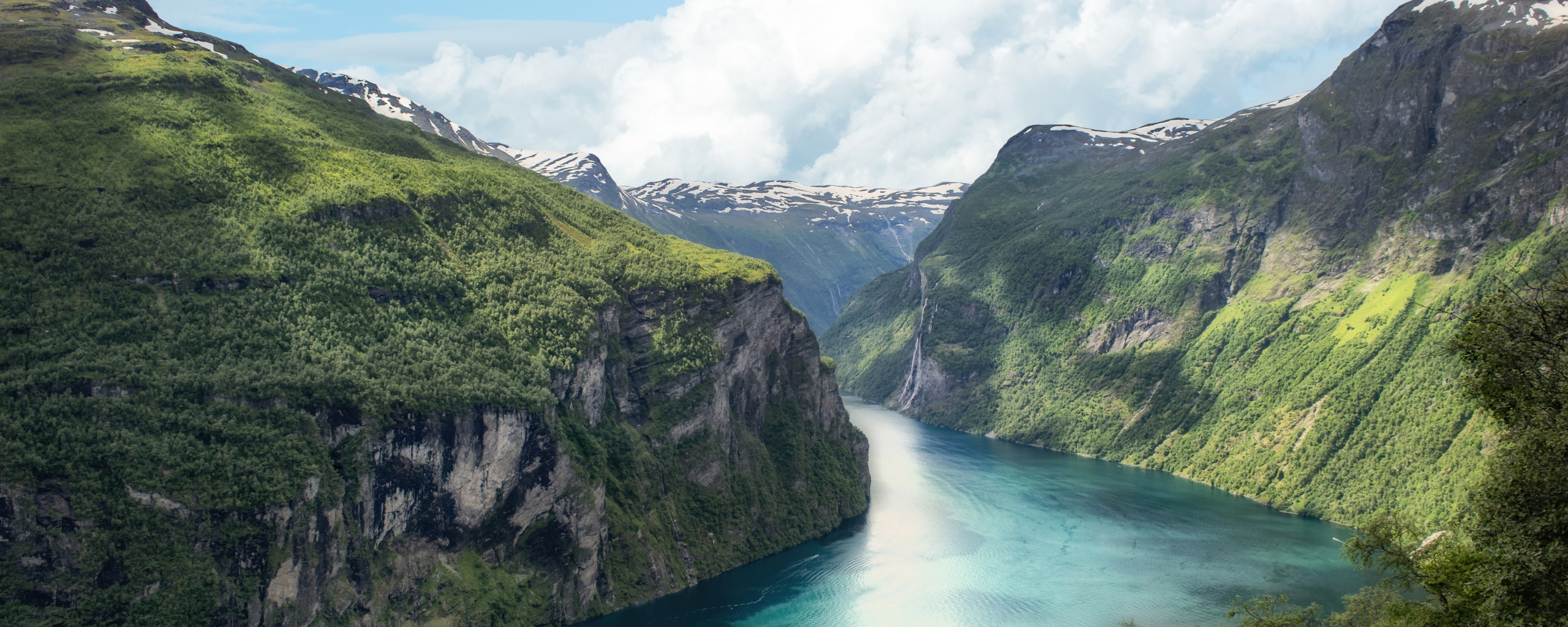 Download wallpaper 2560x1024 fjord, norway, mountains, river, nature, dual  wide 21:9 2560x1024 hd background, 15520