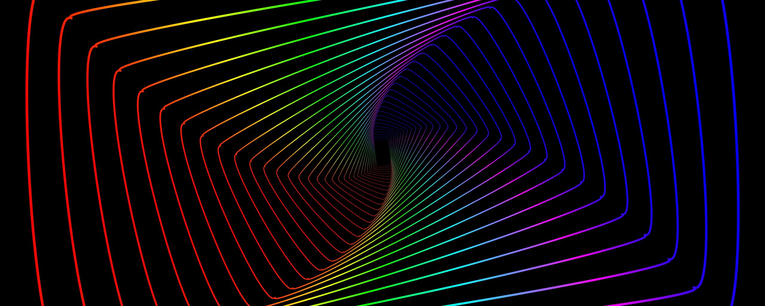 Colorful lines, swirl, abstract, minimal, 2560x1024 wallpaper