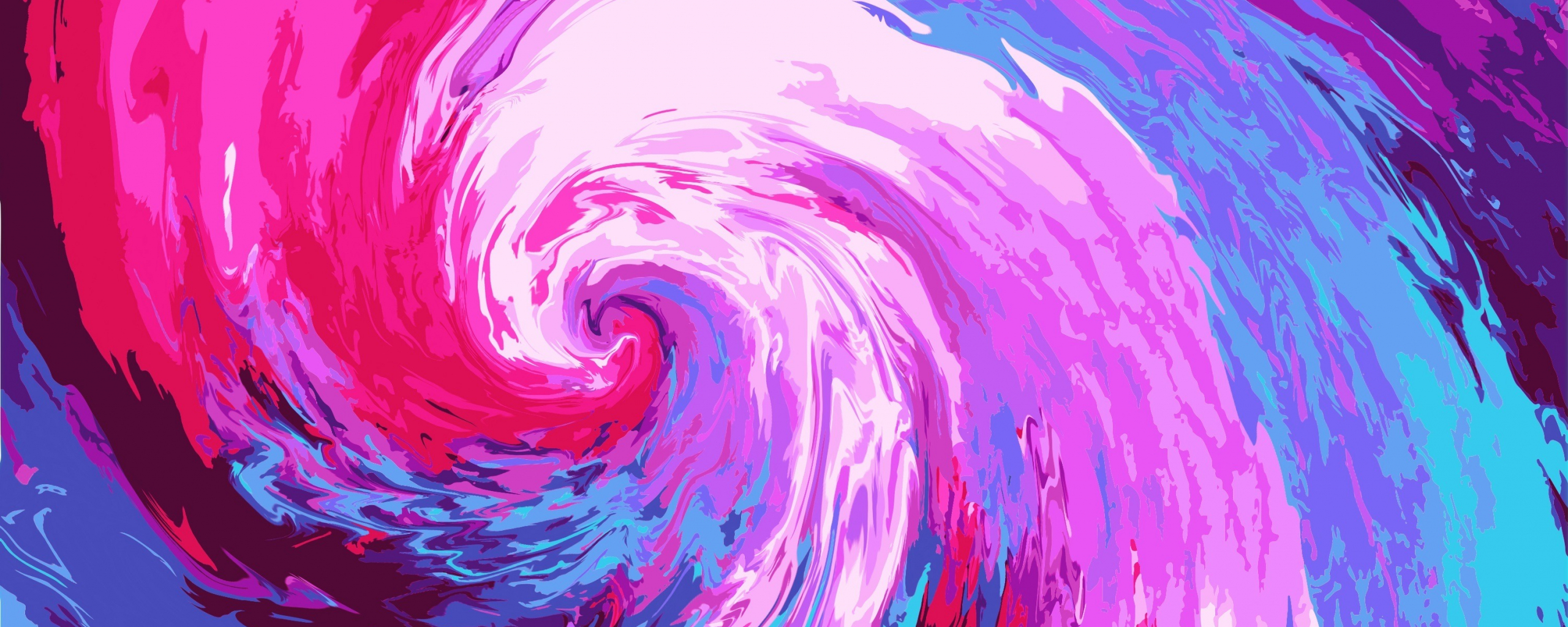 Swirl, abstract, glitch art, 2560x1024 wallpaper