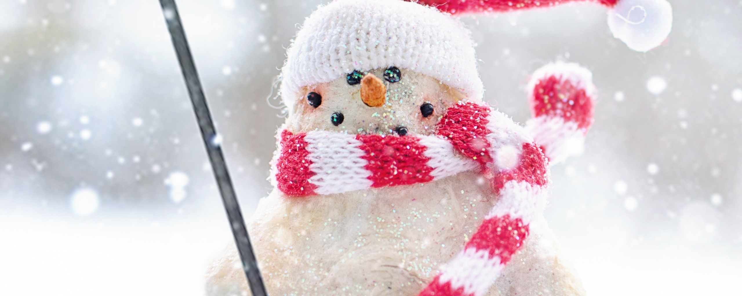 Download   2560x1024 Winter Snowman Holiday Dual Wide 21 9   Winter Snowman Holiday 