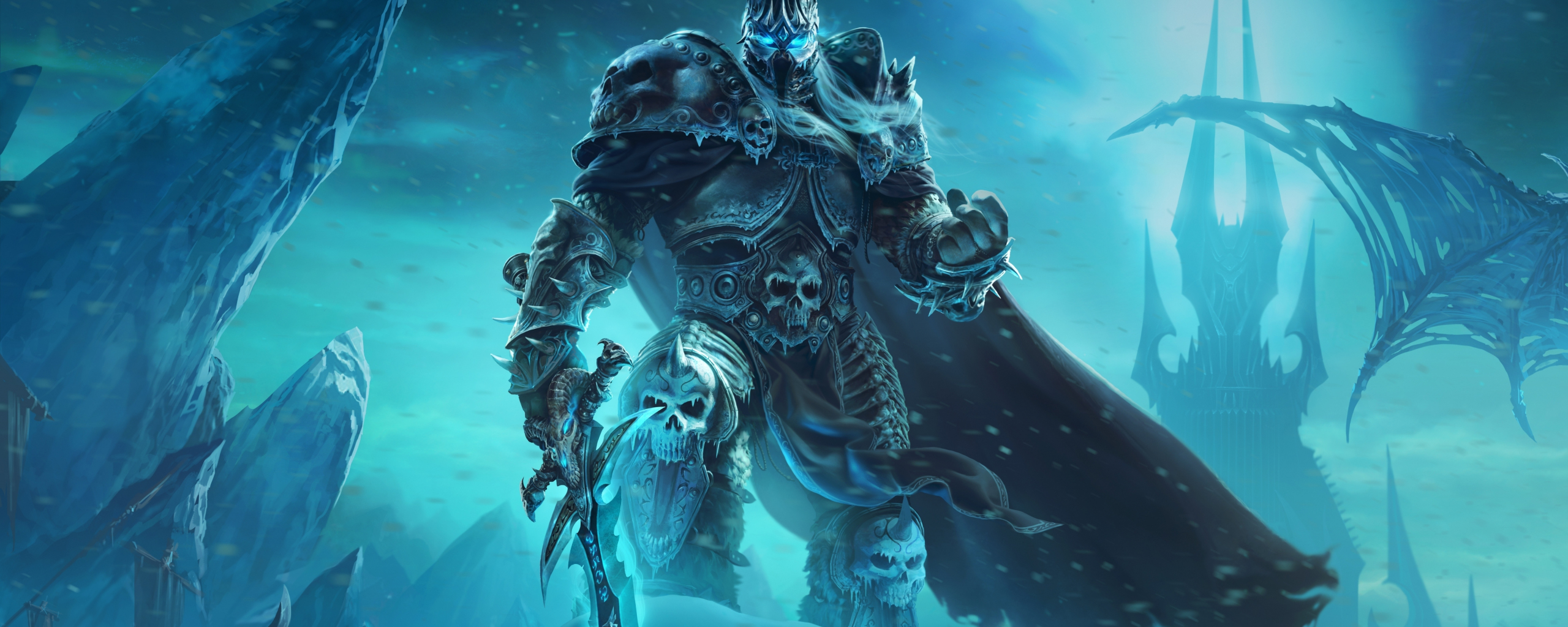 Dark King, World of Warcraft: Wrath of the Lich King, online game, 2560x1024 wallpaper