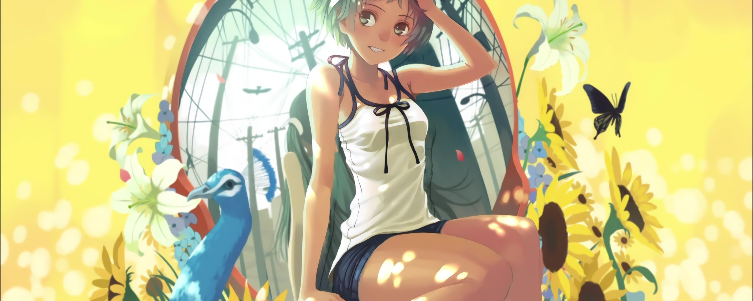 Download 2560x1024 Wallpaper Short Hair Anime Girl Monogatari Bakemonogatari Dual Wide Wide 21 9 Widescreen 2560x1024 Hd Image Background 4341