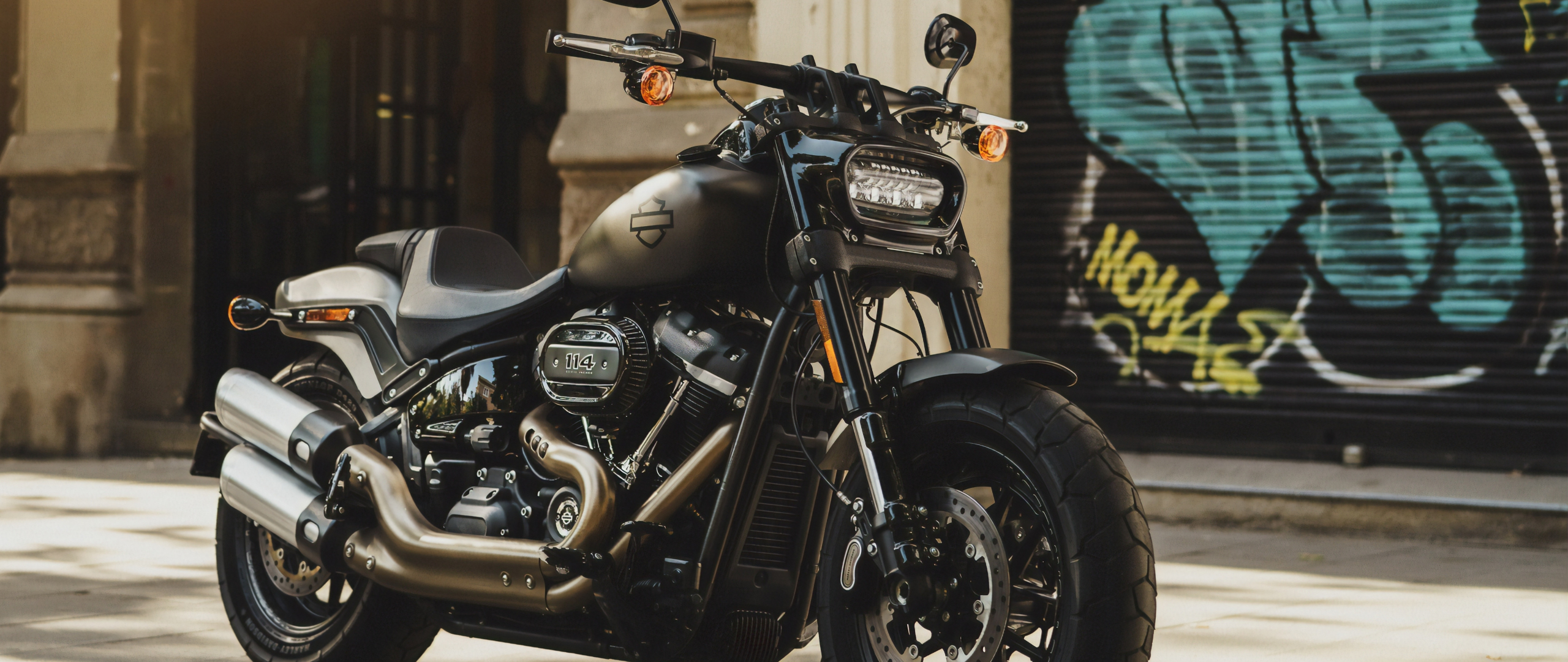 2019 Harley-Davidson, motorcycle, 2560x1080 wallpaper