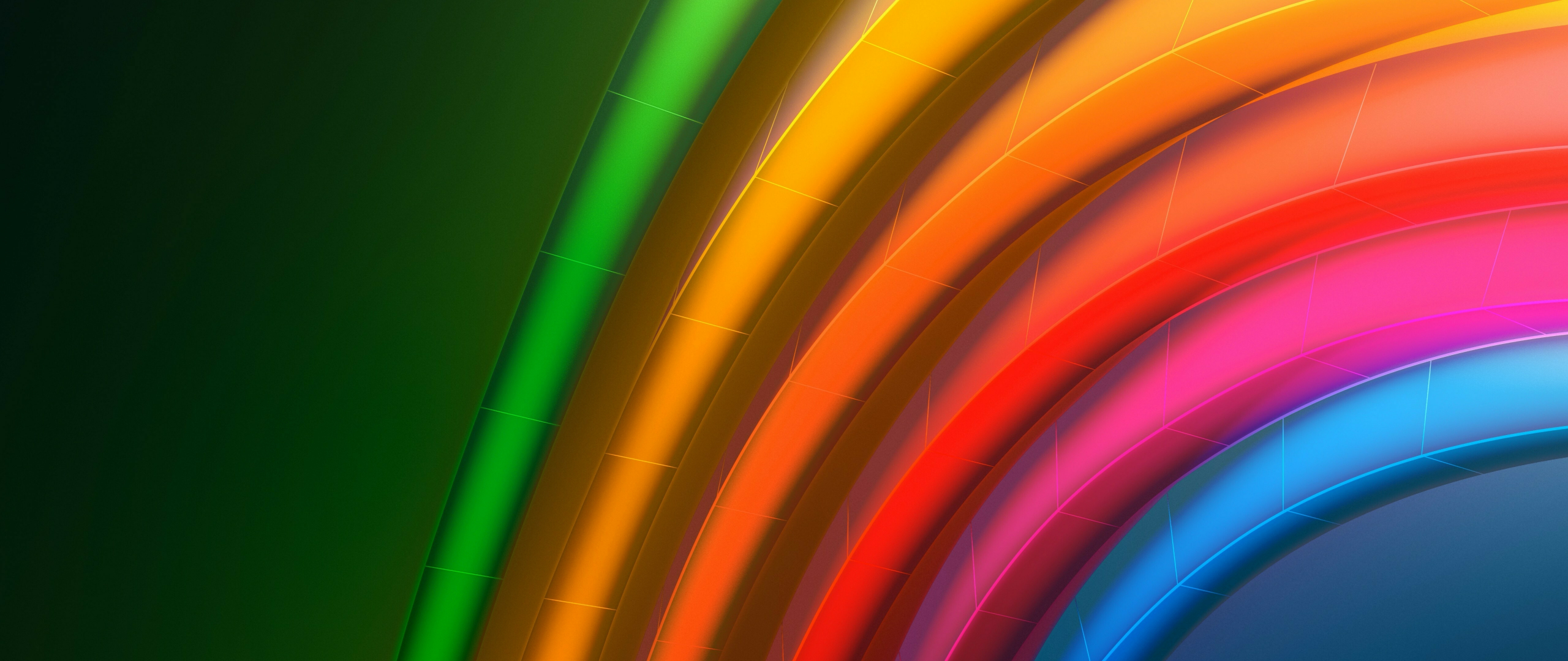 Download wallpaper 2560x1080 iphone 14, abstract, ios 16, colorful