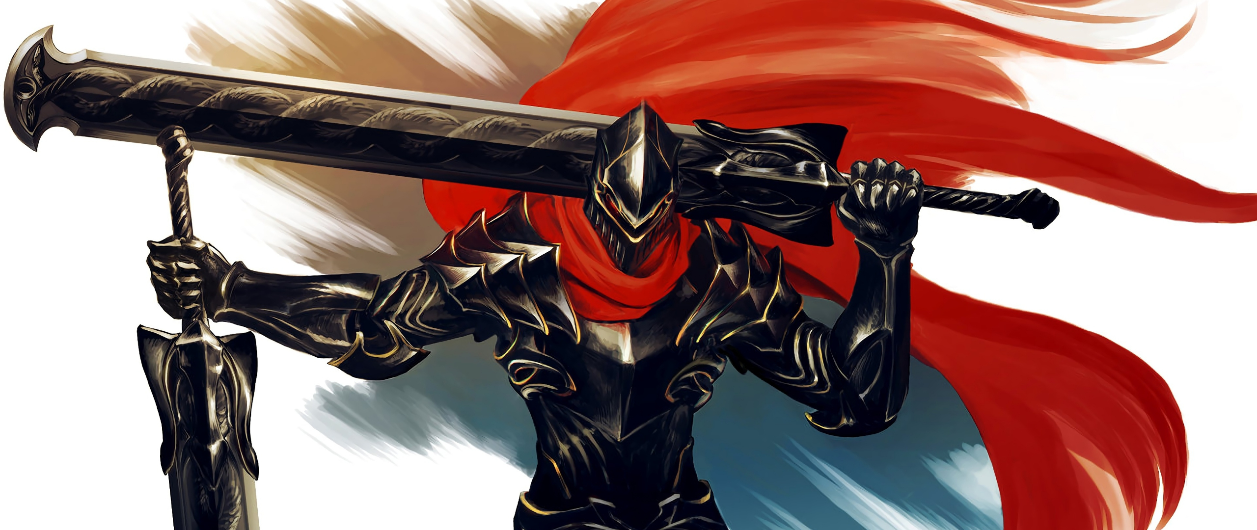 Download 2560x1080 Wallpaper Armour Big Sword Warrior Overlord Anime Art Dual Wide Widescreen 2560x1080 Hd Image Background 10184