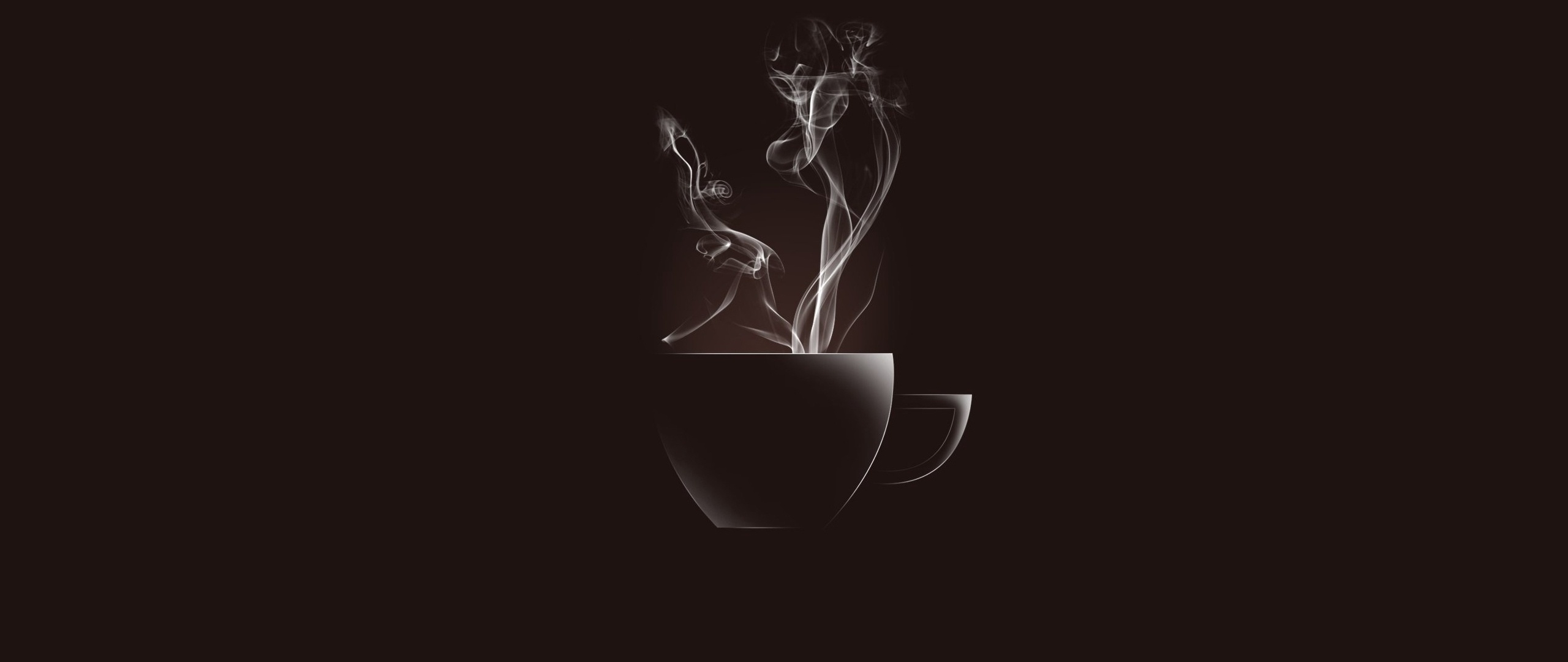 Кофе на темном фоне