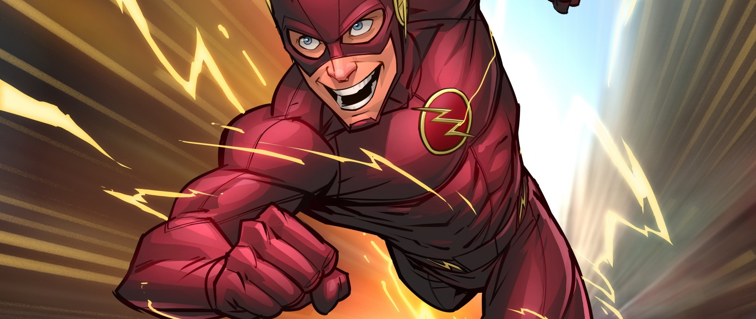 Download Wallpaper 2560x1080 Speedster, The Flash, Dc Comics, Superhero ...