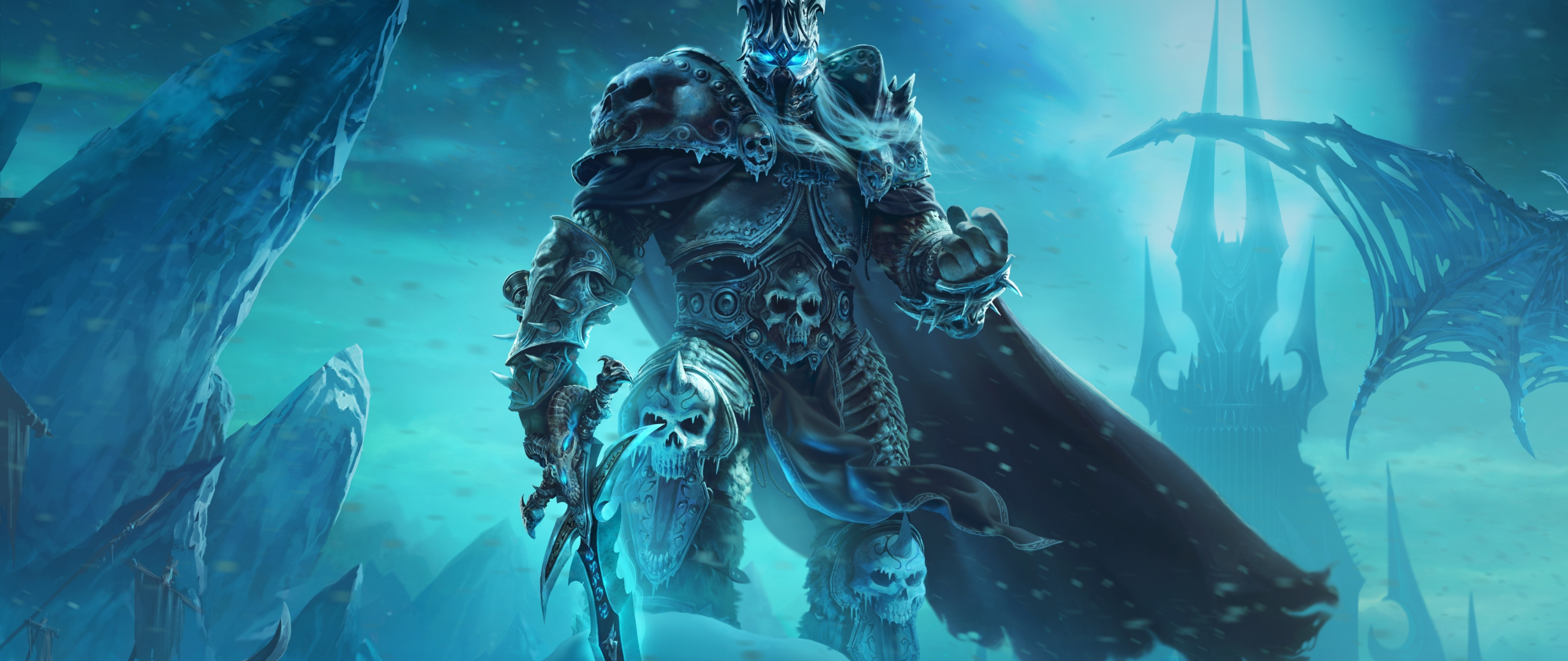 Dark King, World of Warcraft: Wrath of the Lich King, online game, 2560x1080 wallpaper