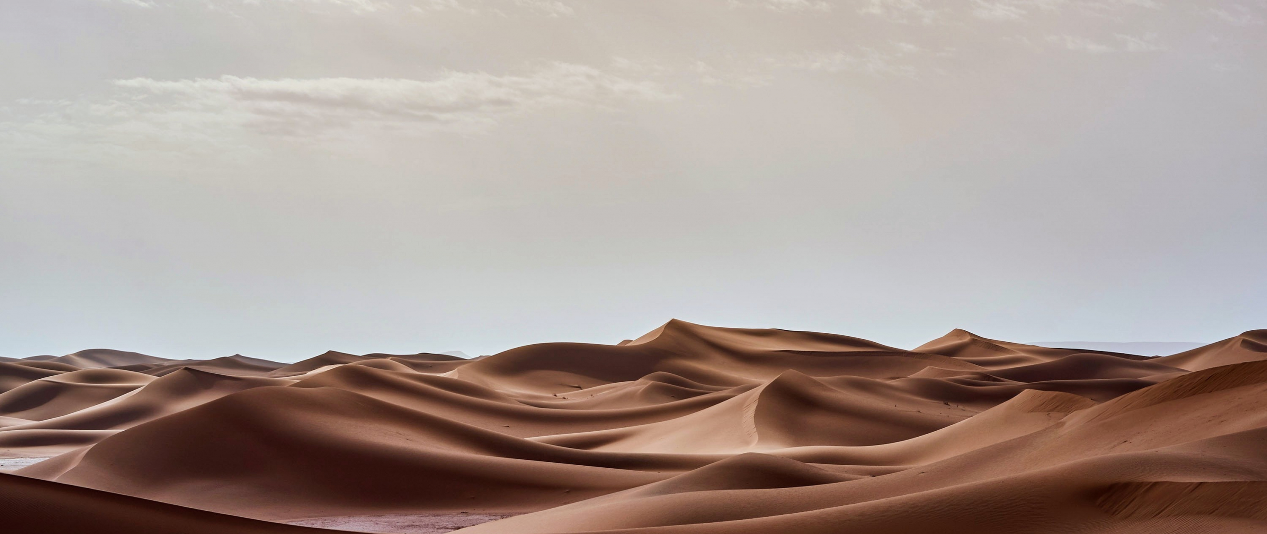 Landscape, desert dunes, nature, 2560x1080 wallpaper