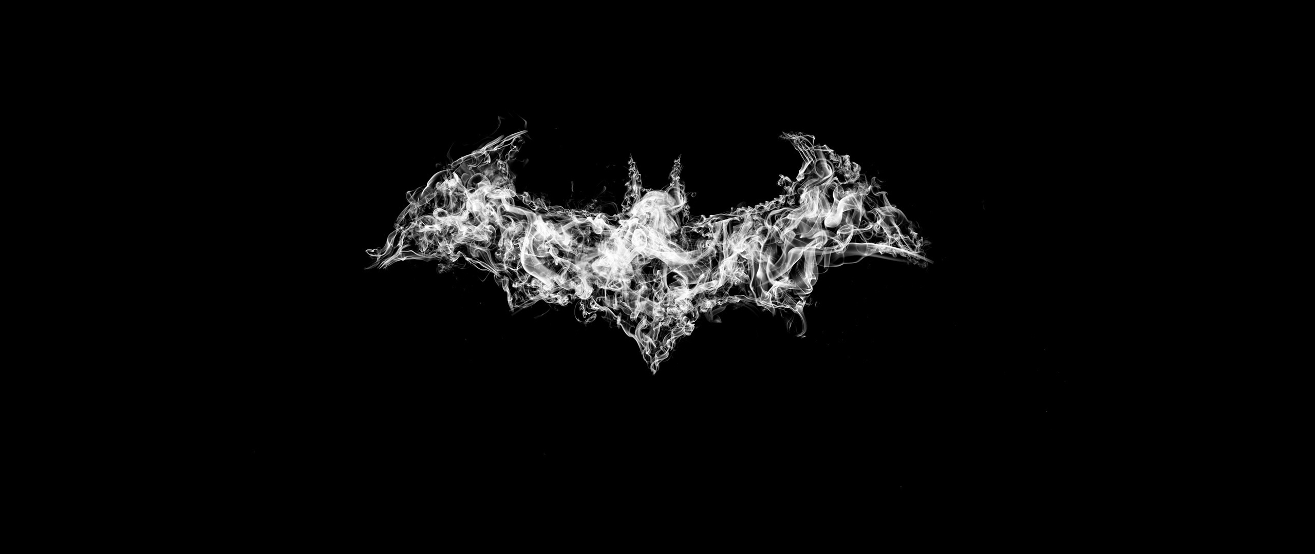 Download wallpaper 2560x1080 batman, logo, smoke, art, dual wide ...