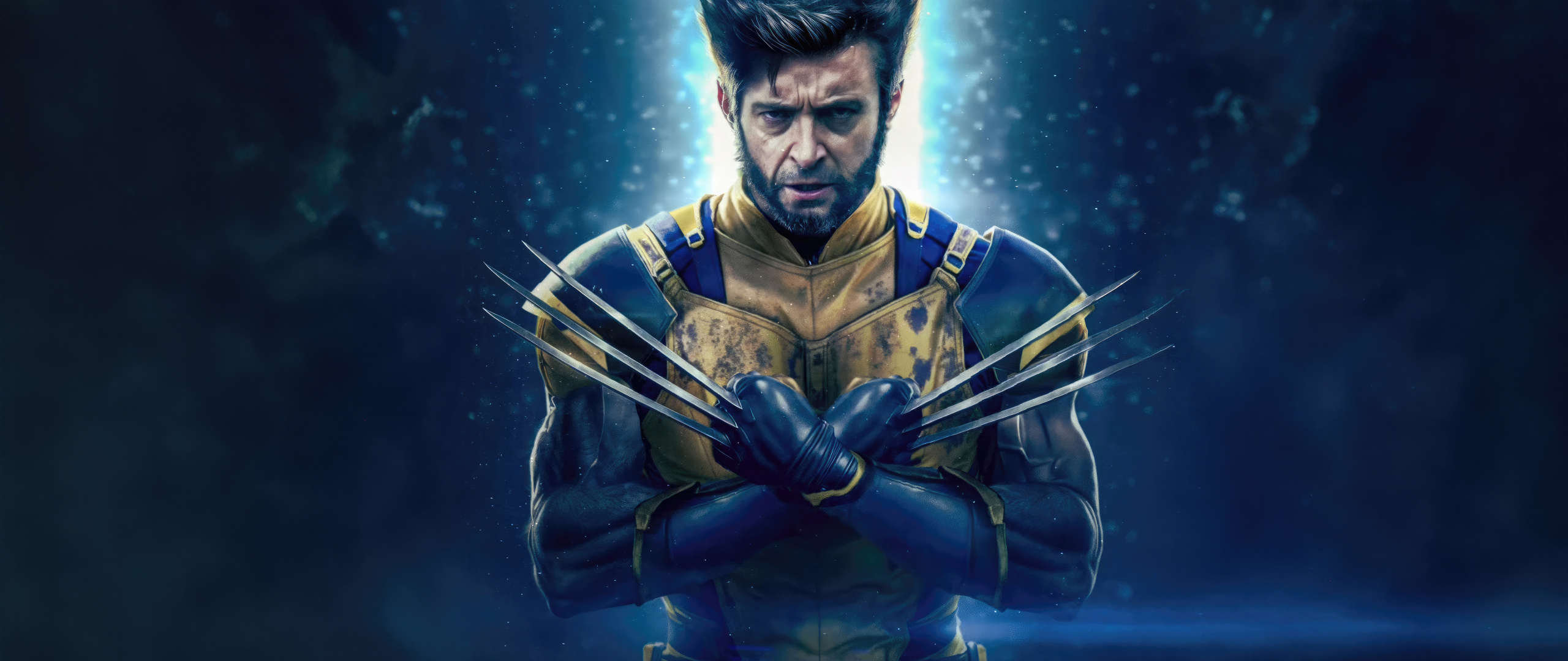 Download wallpaper 2560x1080 wolverine. primal power, x-men, art, dual ...