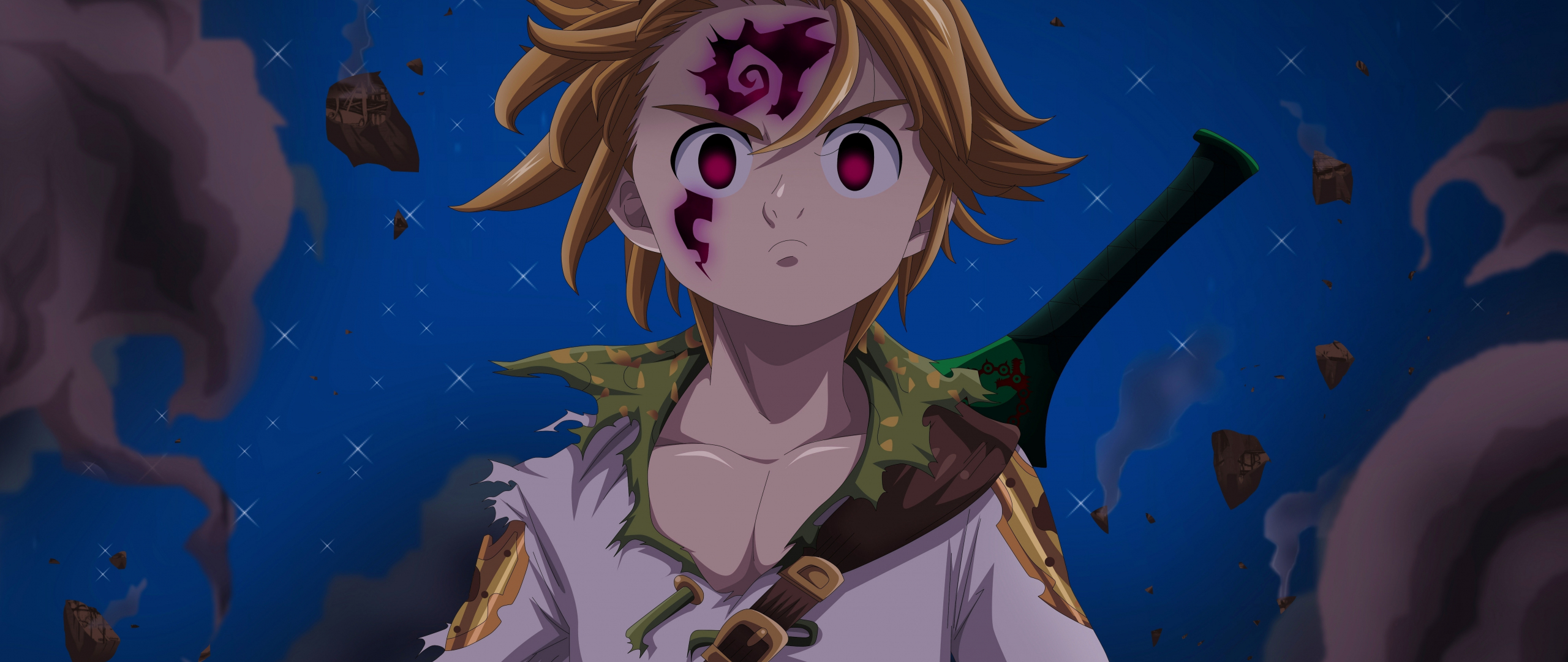 Download 2560x1080 Wallpaper Anime Boy Blonde Meliodas Dual Wide Widescreen 2560x1080 Hd Image Background