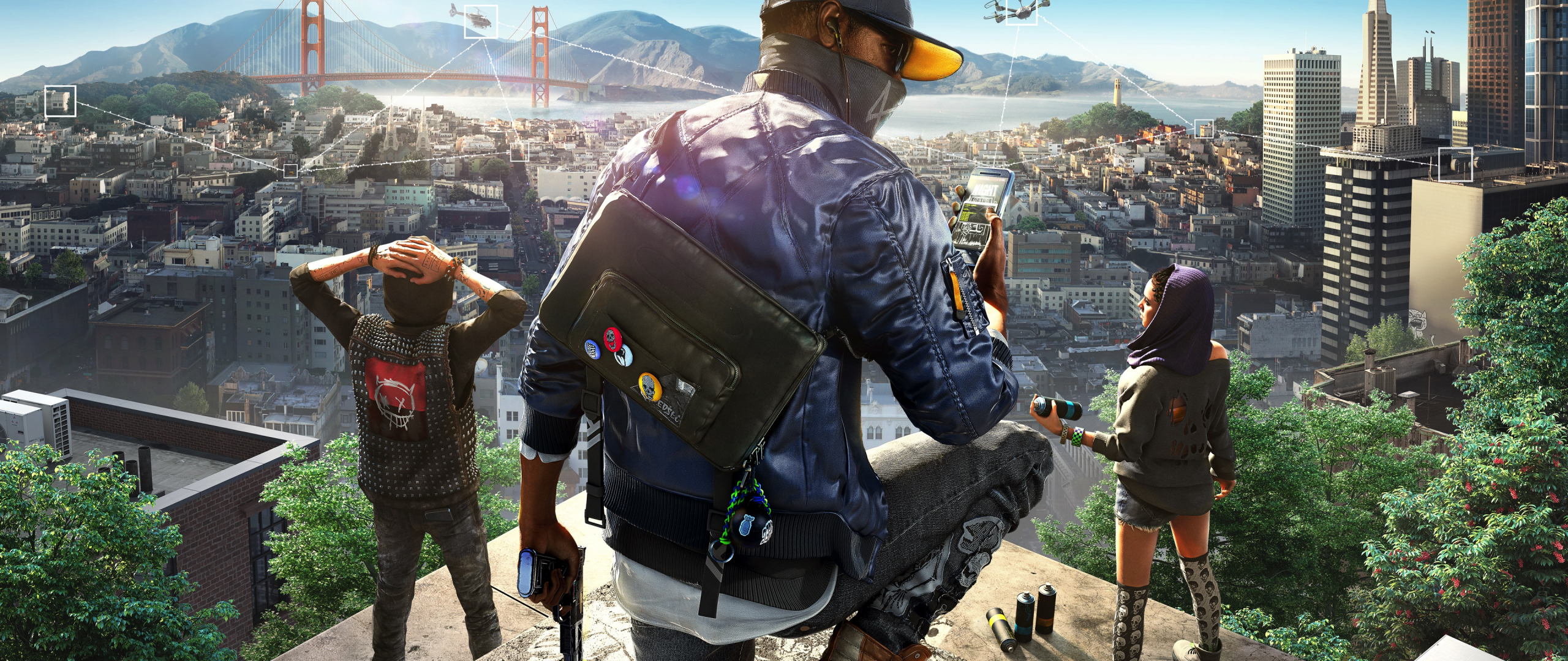 Download 2560x1080 Wallpaper Watch Dogs 2 Video Game