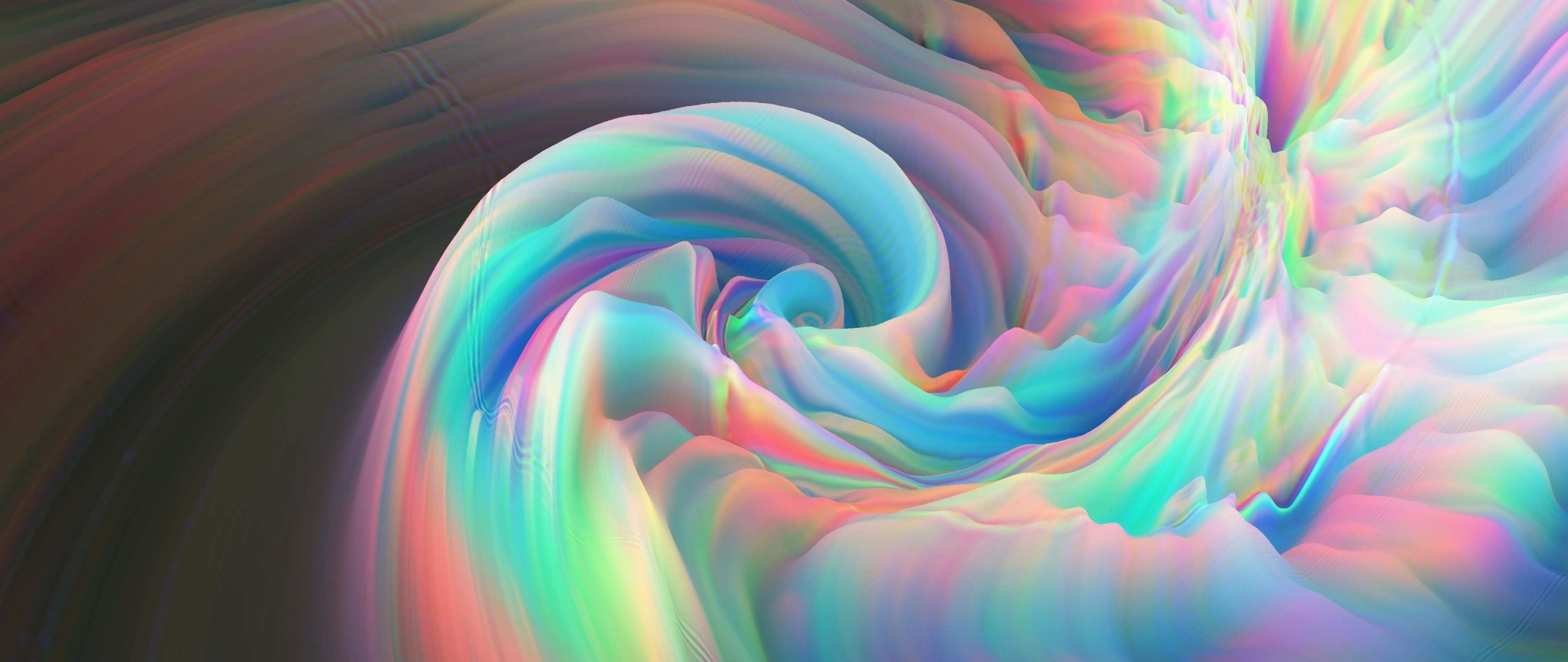 Glitch art, colorful swirl, abstraction, 2560x1080 wallpaper