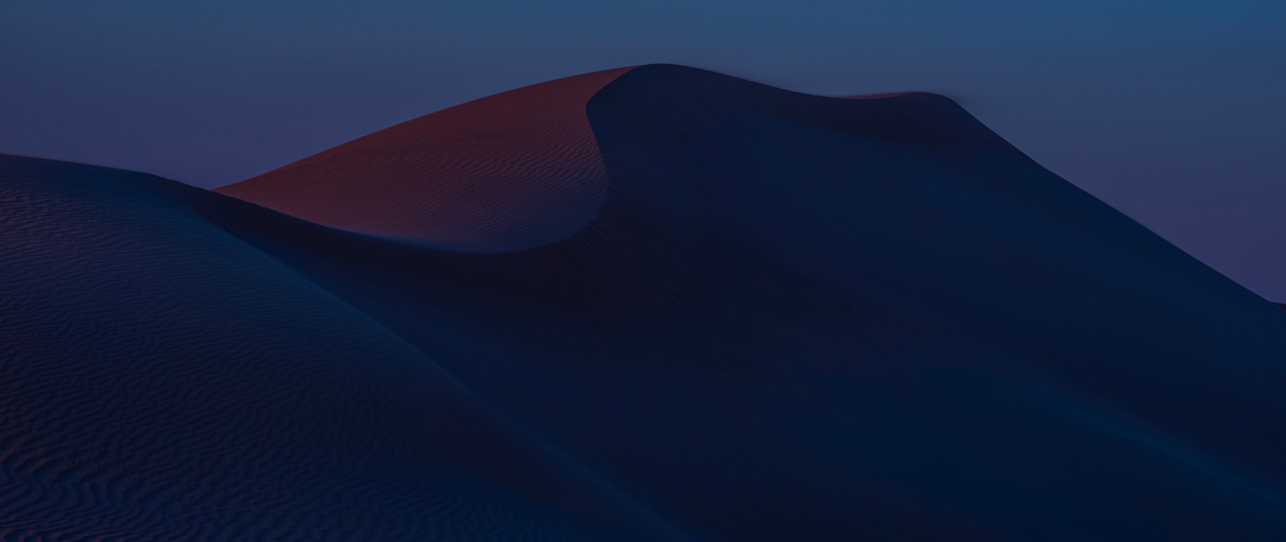 Download wallpaper 2560x1080 dunes, sunset, desert, landscape, dual ...
