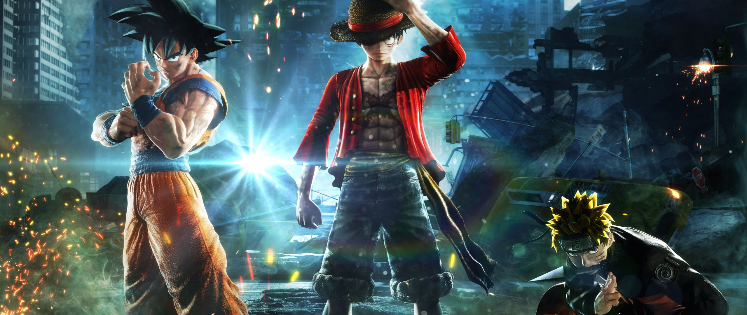 Download 2560x1080 wallpaper jump force, anime video game ...