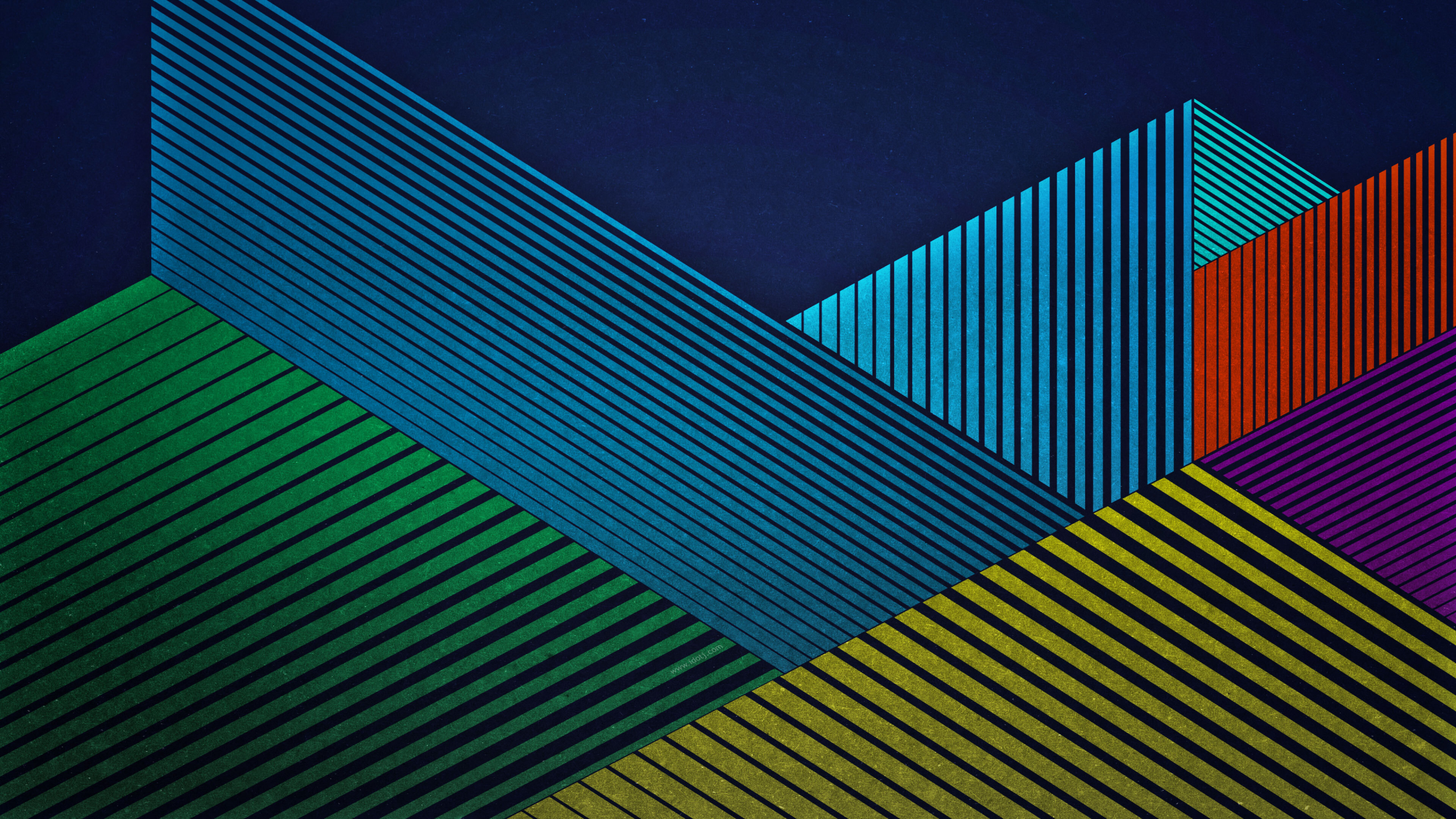 Strips, colorful, abstract art, 2560x1440 wallpaper