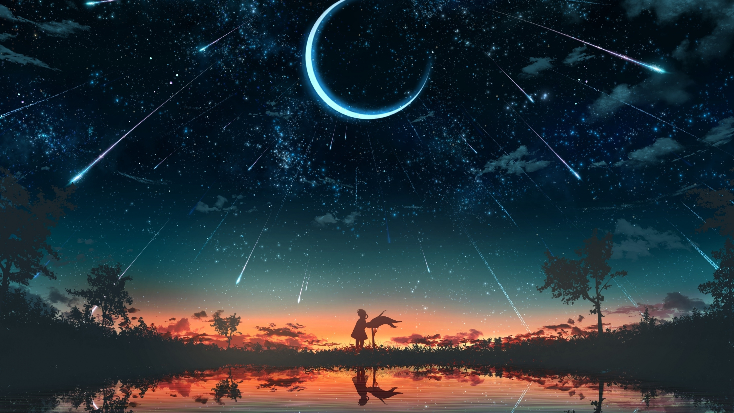 Wallpaper Anime Art Aesthetics Cloud Atmosphere Plant Background   Download Free Image