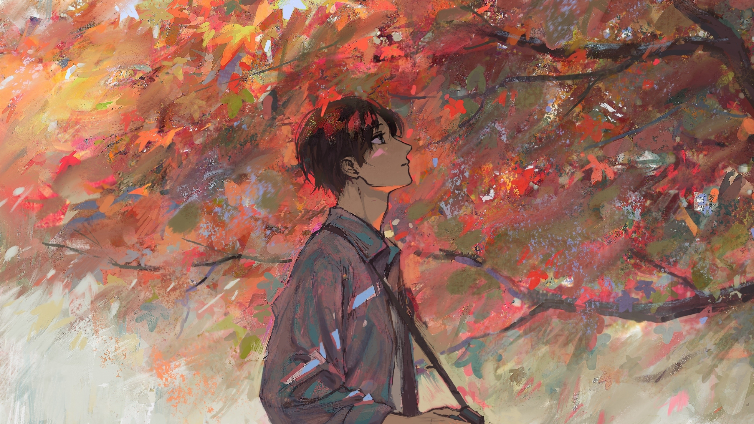 Depressive, Anime, Autumn background | Best Free Download pictures