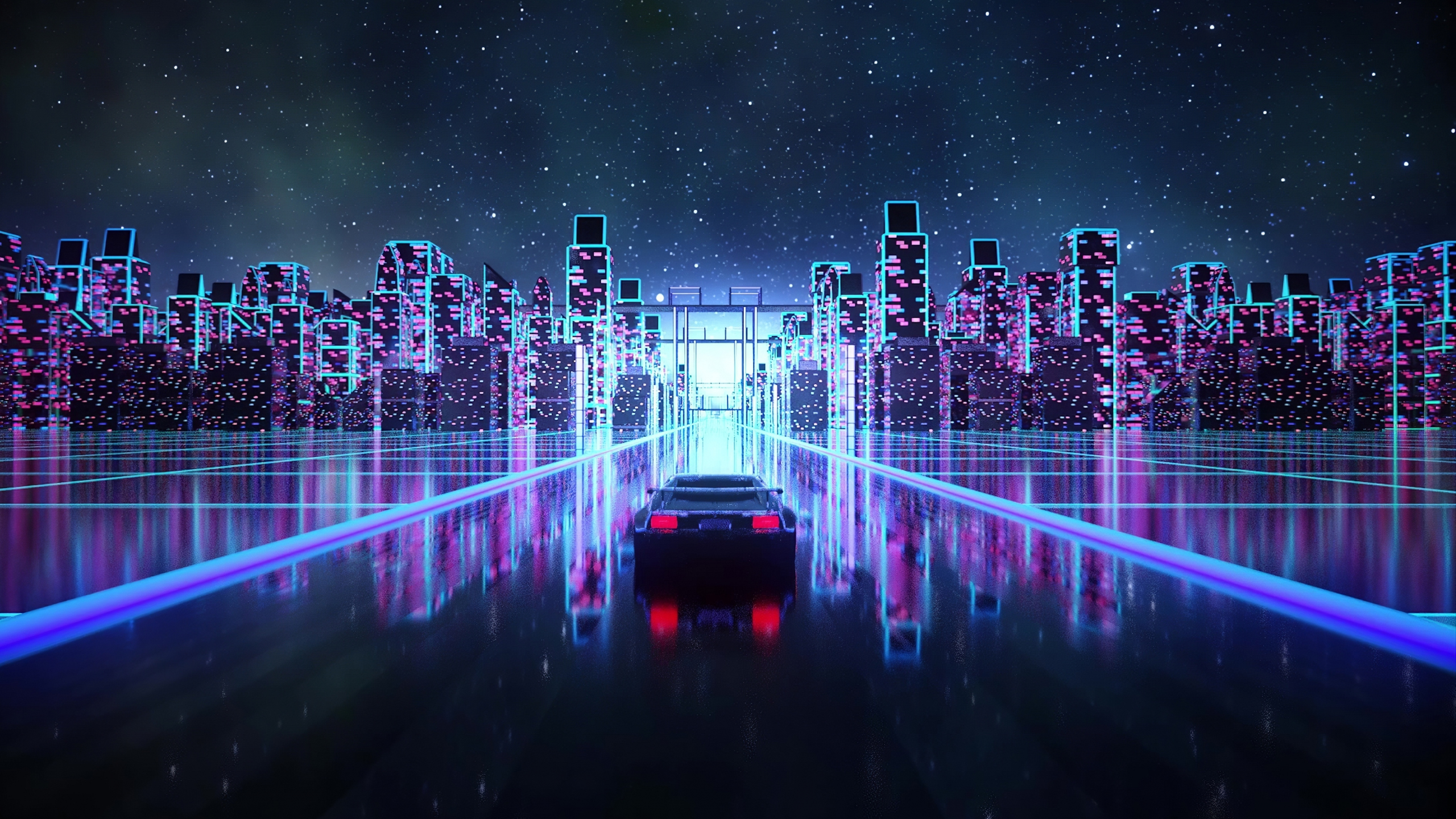 Cảm nhận cảm giác “đậm chất công nghệ thành phố” với bức tranh nền Cyberpunk xe đua cực kỳ nghệ thuật. Những đường cong và màu sắc sáng tạo sẽ chỉ cho bạn cảm giác chạy đua trong một thế giới ảo vô cùng phiêu lưu và hào nhoáng.