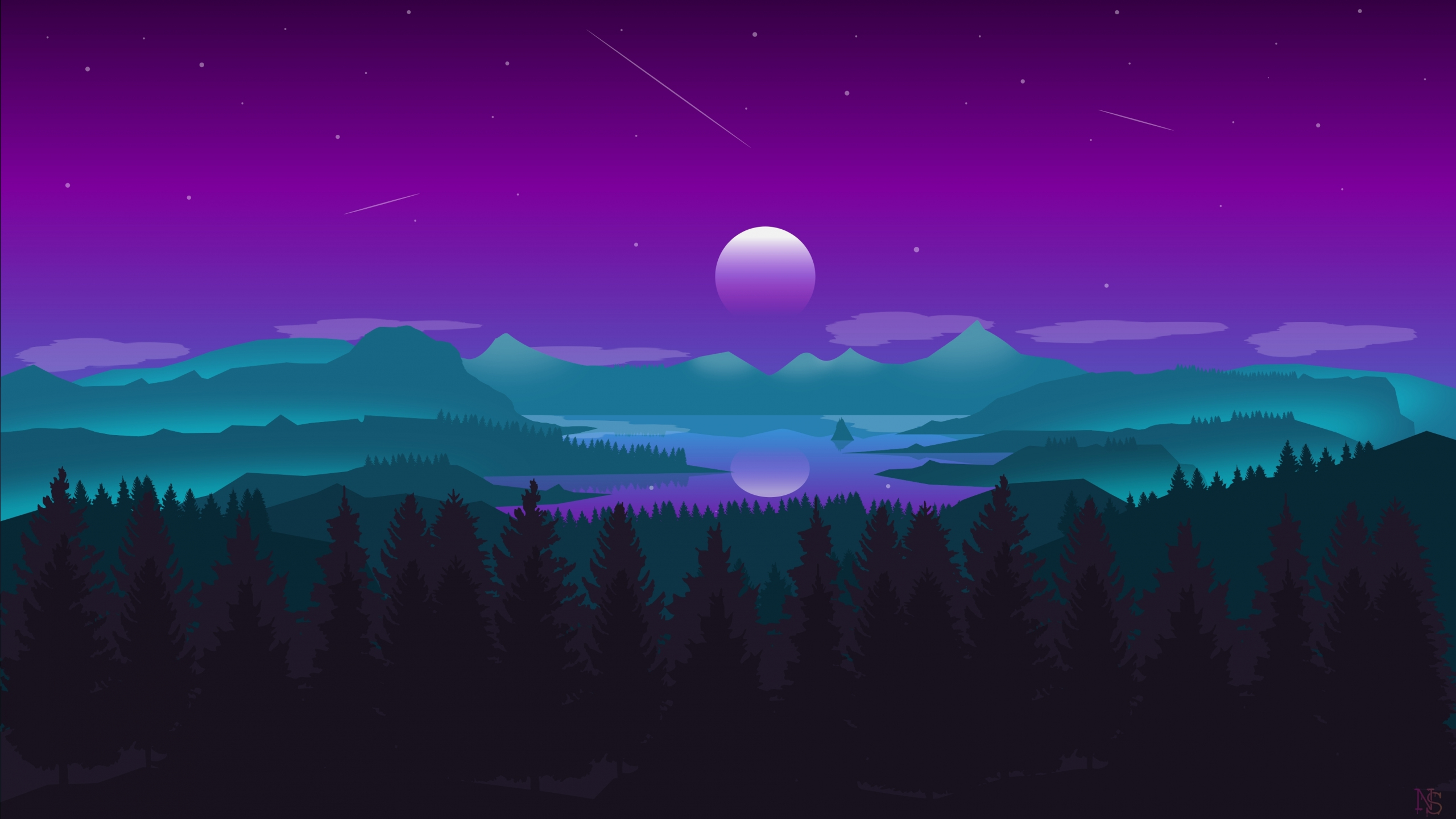 Bạn muốn trang trí cho máy tính xách tay của mình một bức hình nền đẹp mắt? Hãy thử tải hình nền 2560x1440 với chân trời, mặt trăng, núi và rừng. Chất lượng độ phân giải cao này sẽ mang đến trải nghiệm tuyệt vời cho màn hình desktop của bạn.