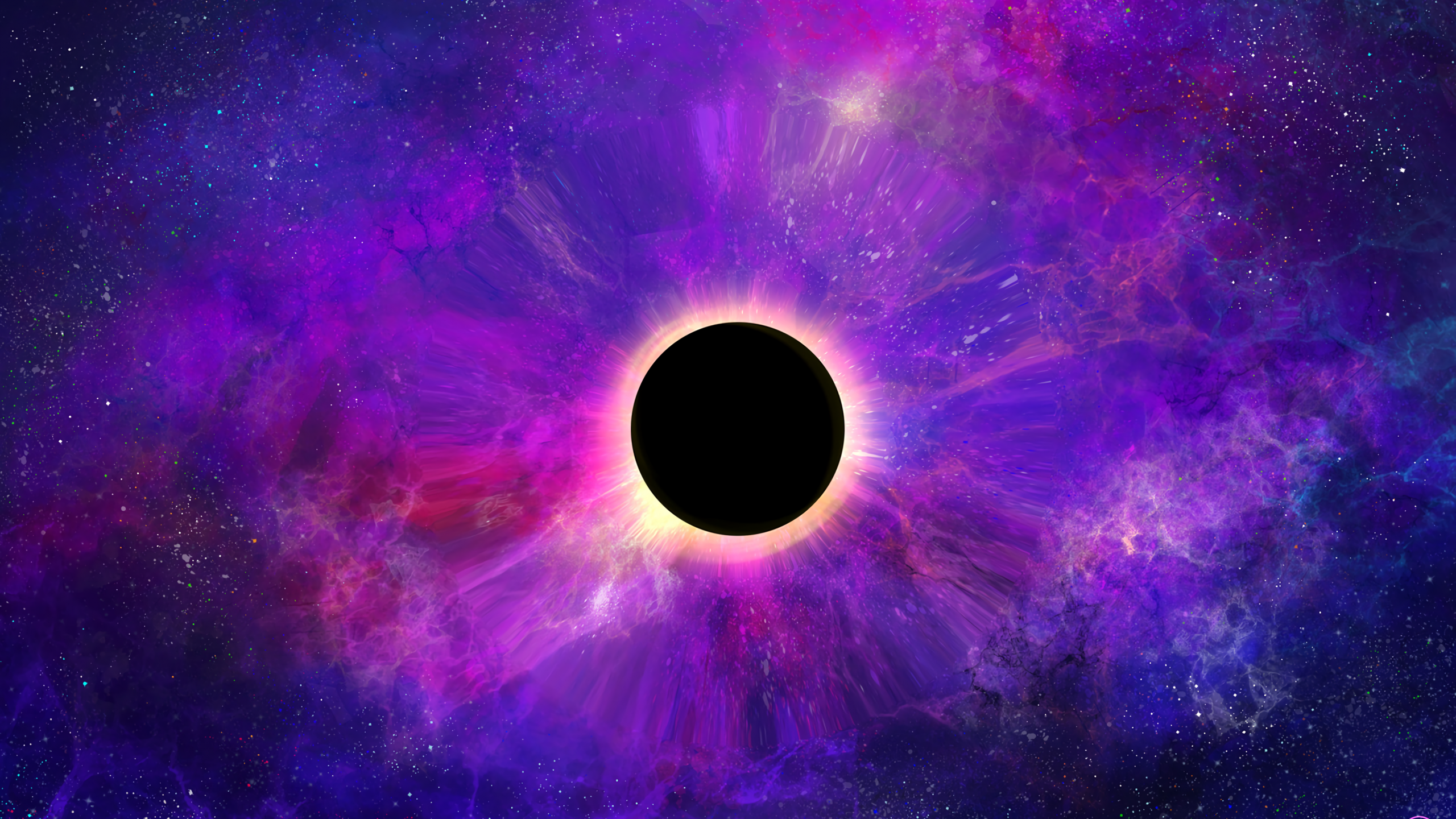 Black Hole Wallpaper 2560x1440 | Blangsak Wall