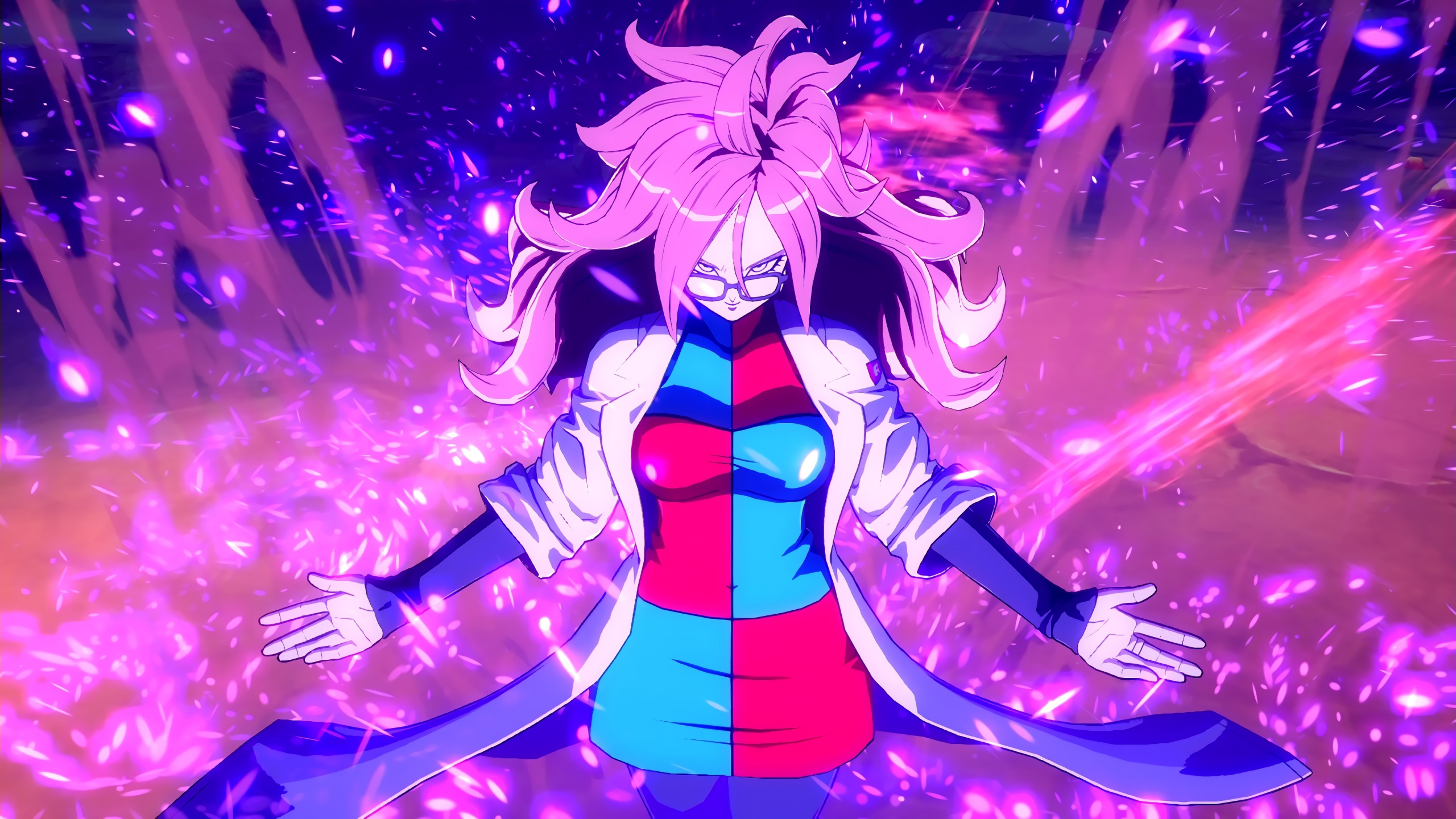 Download 2560x1440 Wallpaper Android 21 Full Power Anime Girl Dragon Ball Fighterz Dual Wide Widescreen 16 9 Widescreen 2560x1440 Hd Image Background 4693