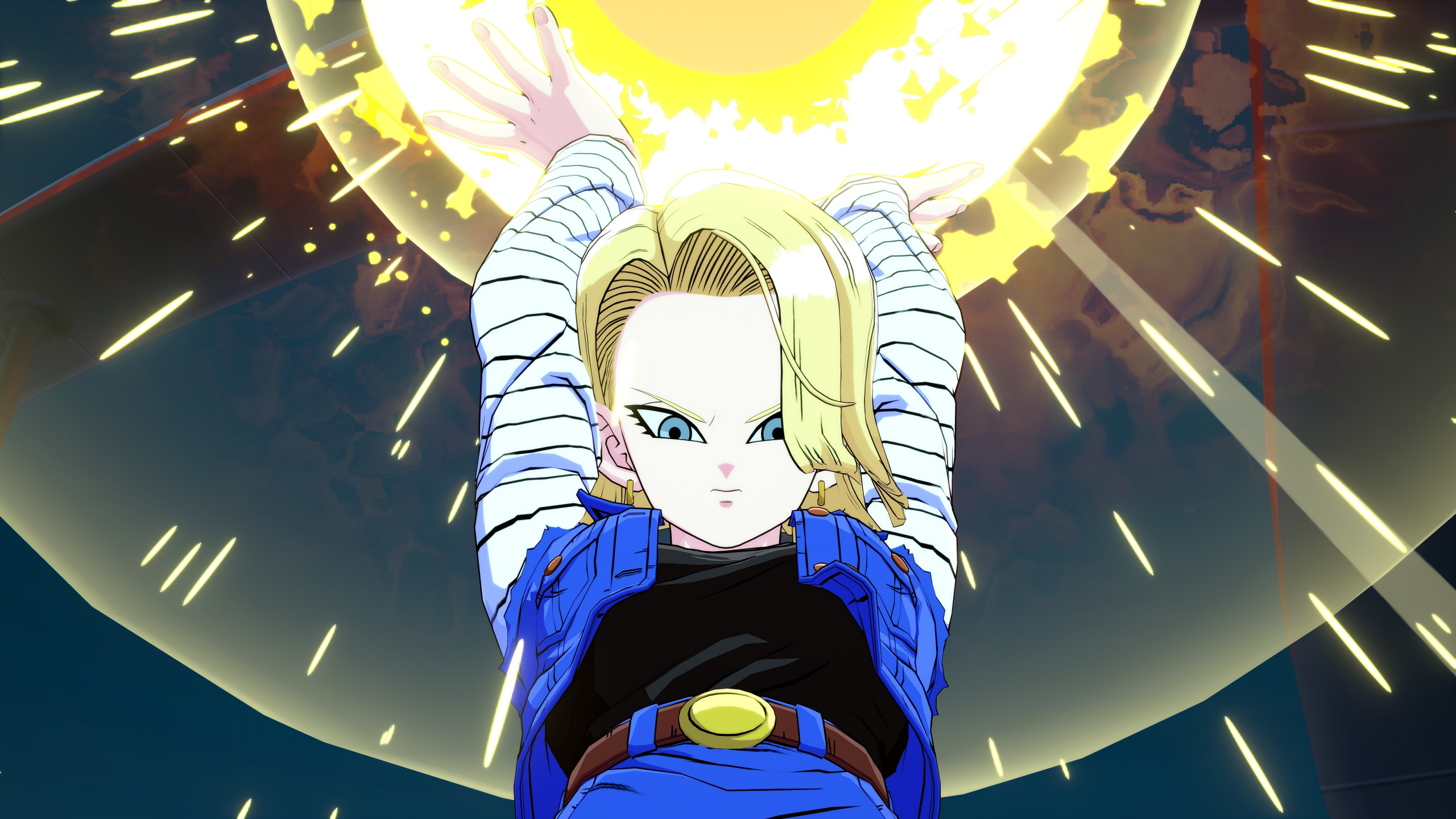 Download 2560x1440 Wallpaper Android 18 Dragon Ball Fighterz Anime Girl Dual Wide Widescreen 16 9 Widescreen 2560x1440 Hd Image Background 4697