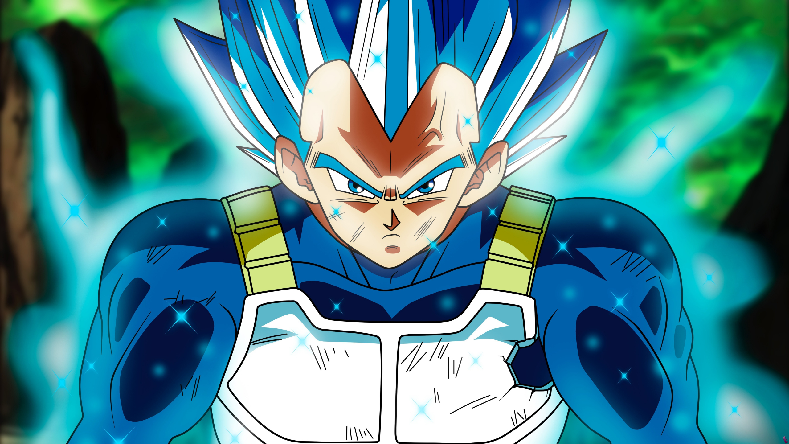 Download 2560x1440 wallpaper vegeta, full power, super saiyan, dragon