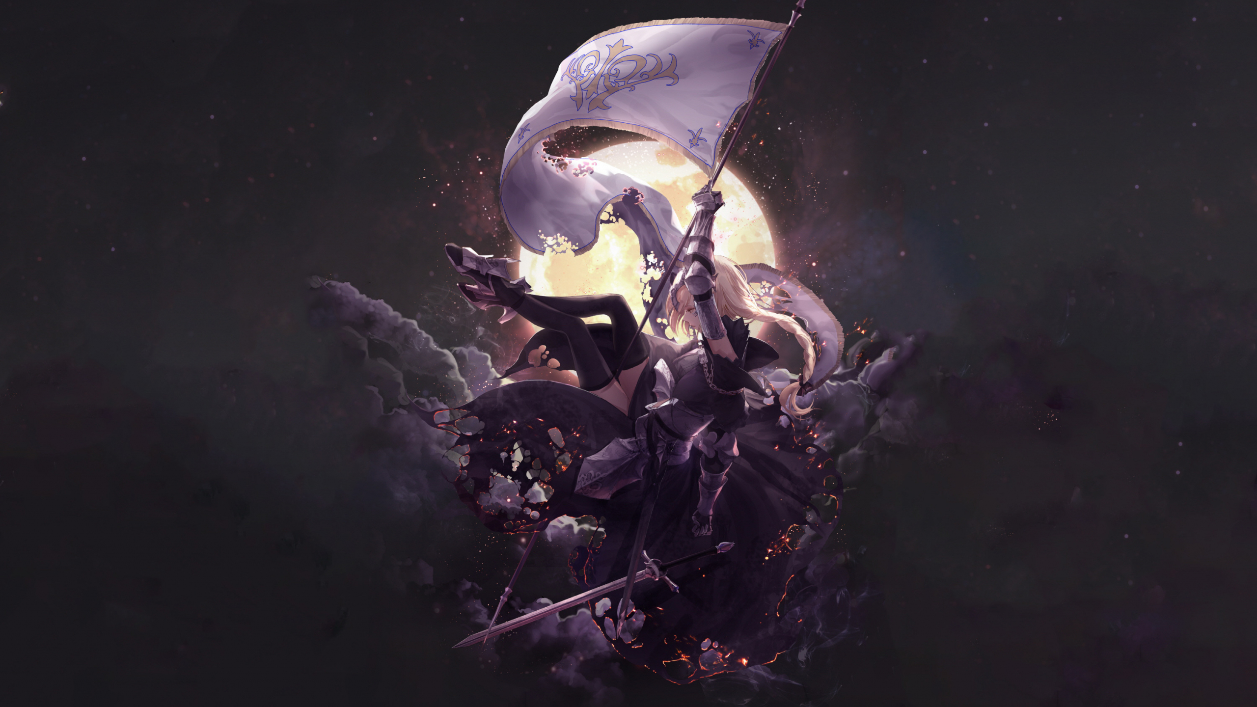 Download 2560x1440 Wallpaper Jeanne D Arc Fate Series Banner