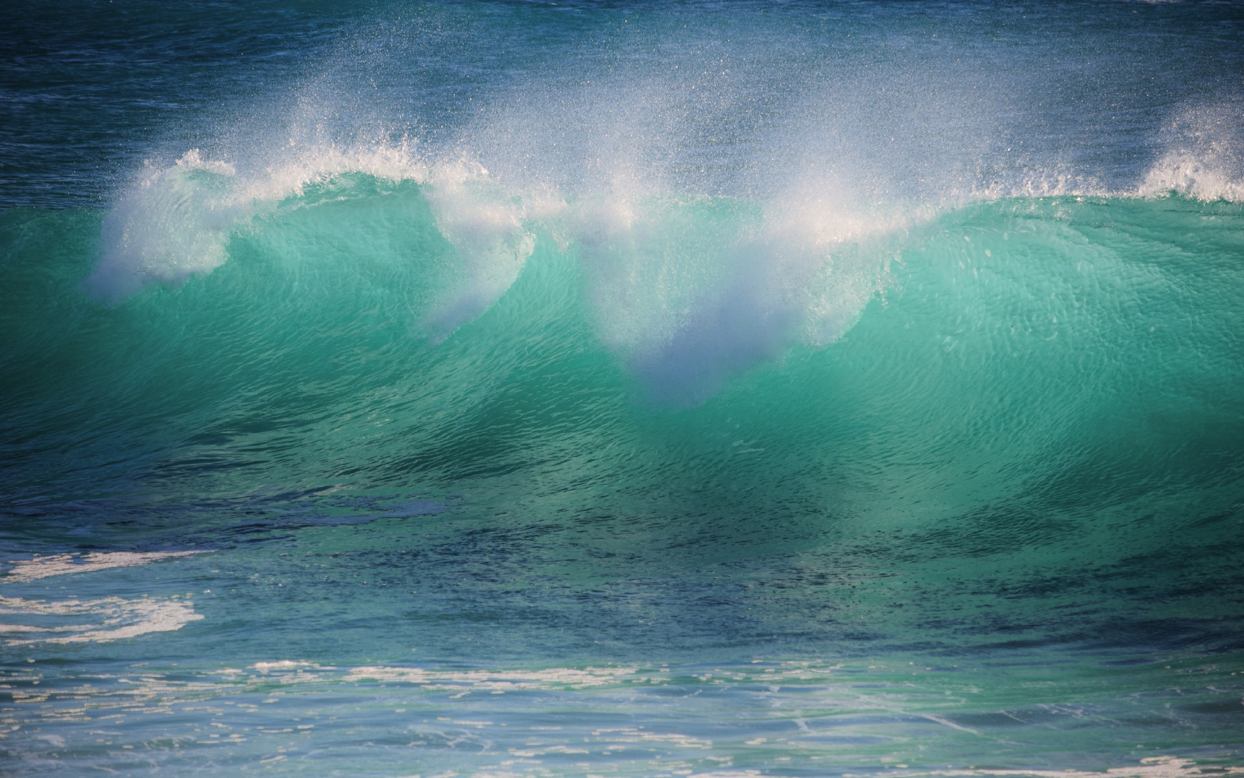 Download wallpaper 2560x1600 sea waves, sea, big waves, dual wide 16:10 ...