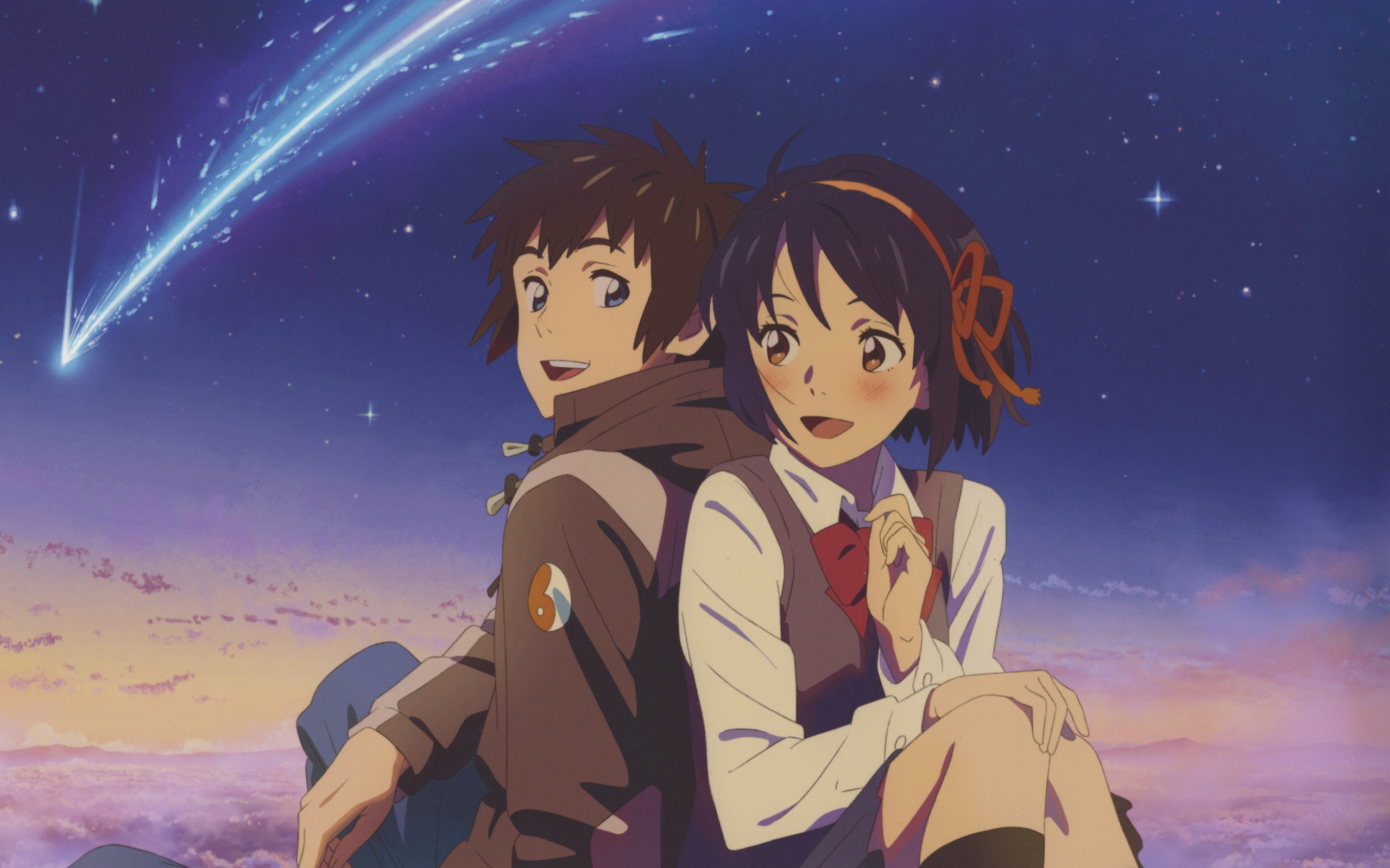 Download 2560x1600 Wallpaper Cute Couple Mitsuha Miyamizu