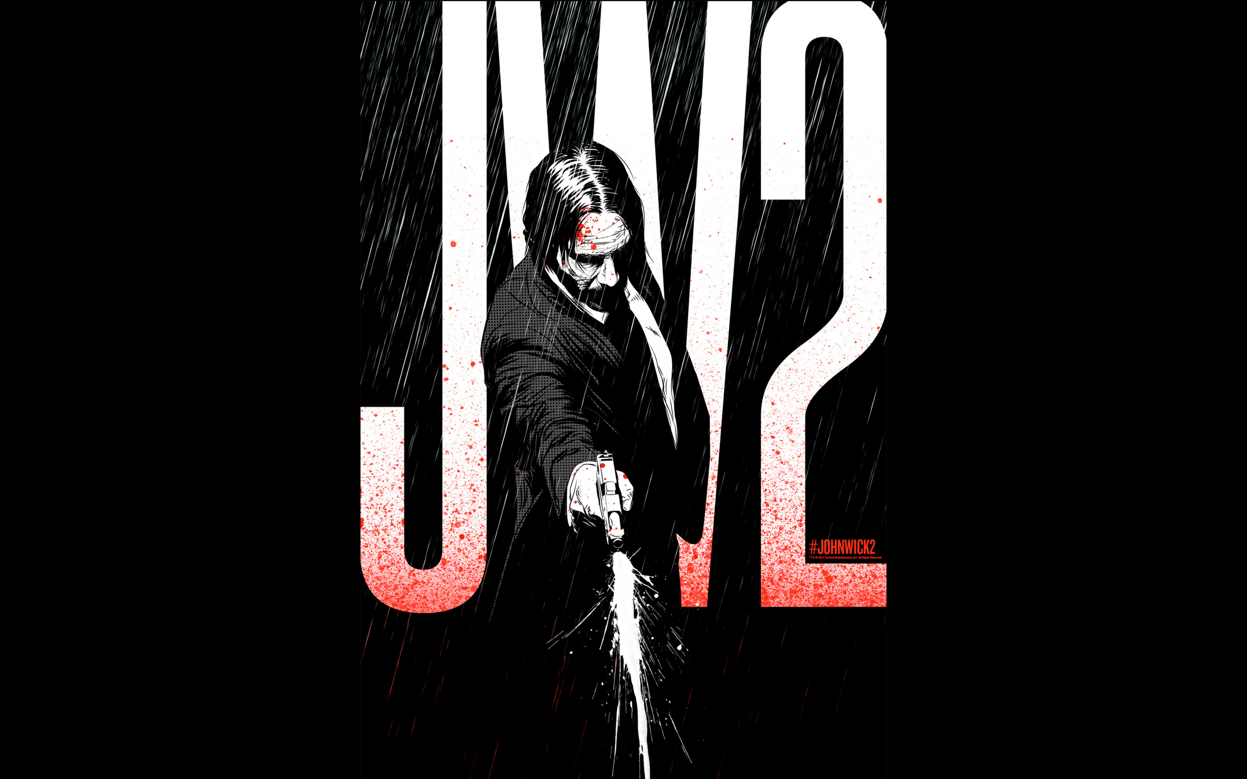 Download 2560x1600 Wallpaper John Wick 2 Movie Illustrated Dual