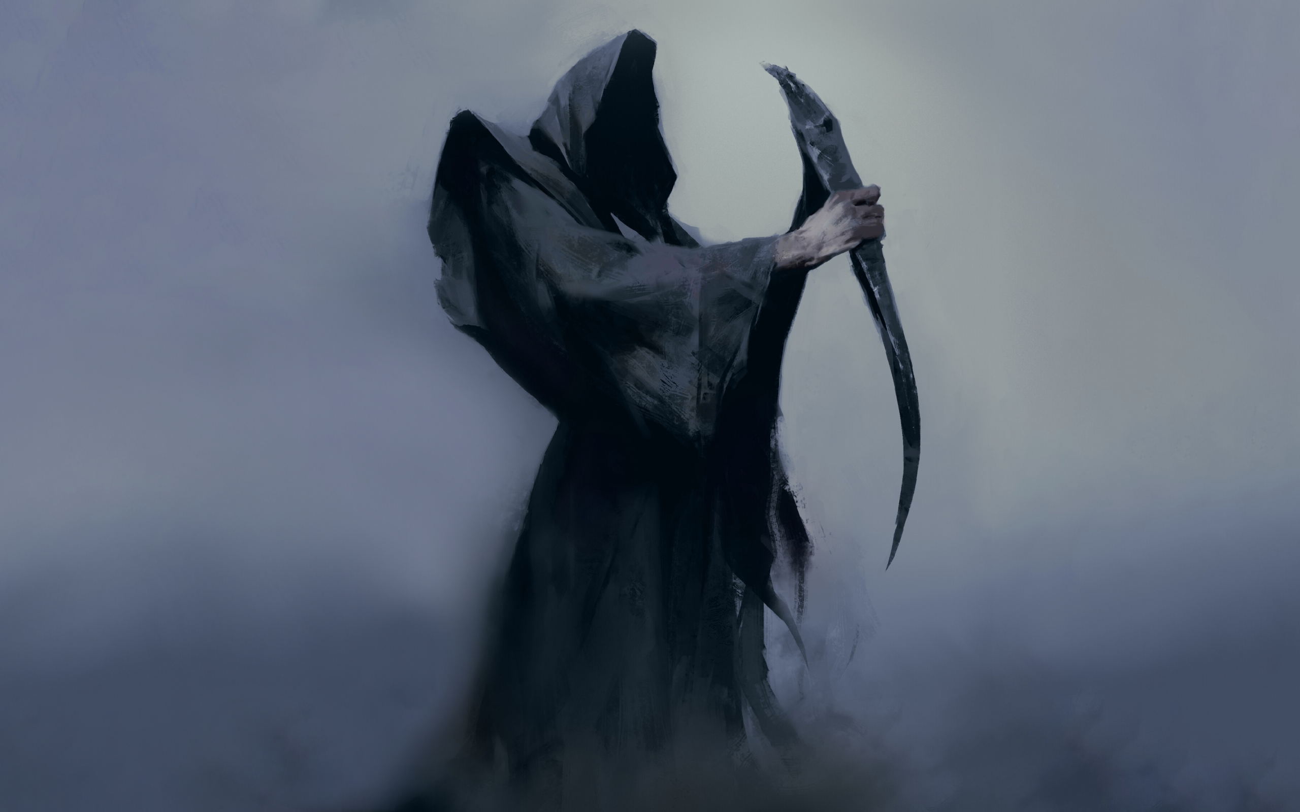 Download wallpaper 2560x1600 death, reaper, fantasy, art, dual wide 16: ...