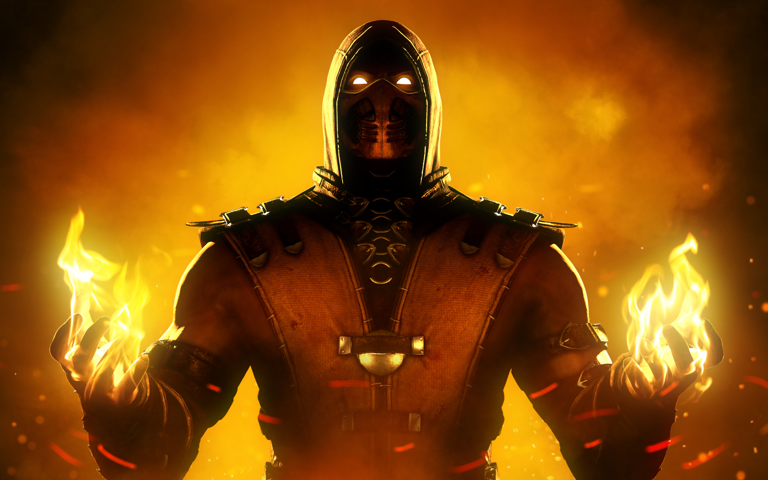 Download 2560x1600 wallpaper scorpion, mortal kombat x ...